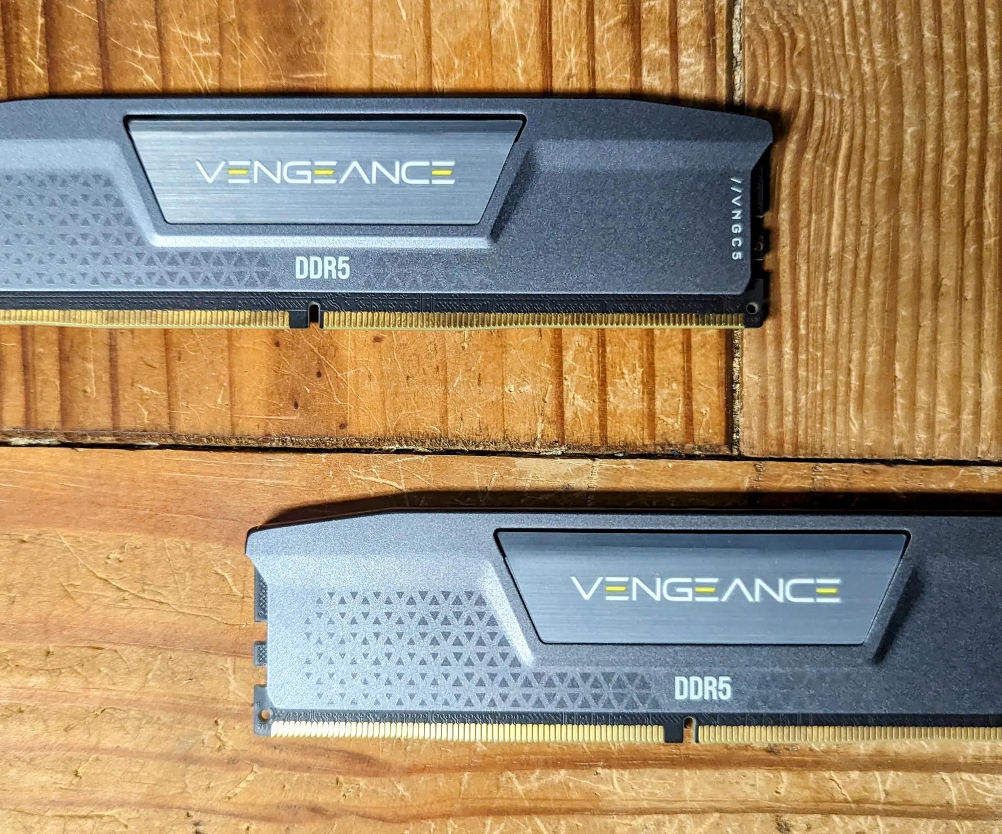 16 Gbs(2x8) of DDR5 Corsair Vengeance RAM
