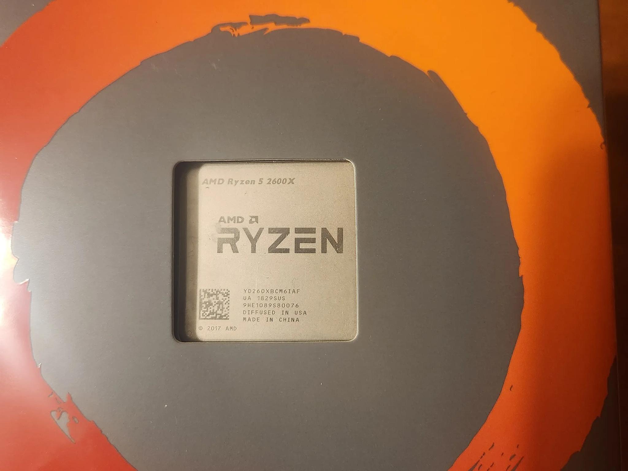 AMD Ryzen 2600X Processor 3.6 GHz, 6 Cores, Socket AM4