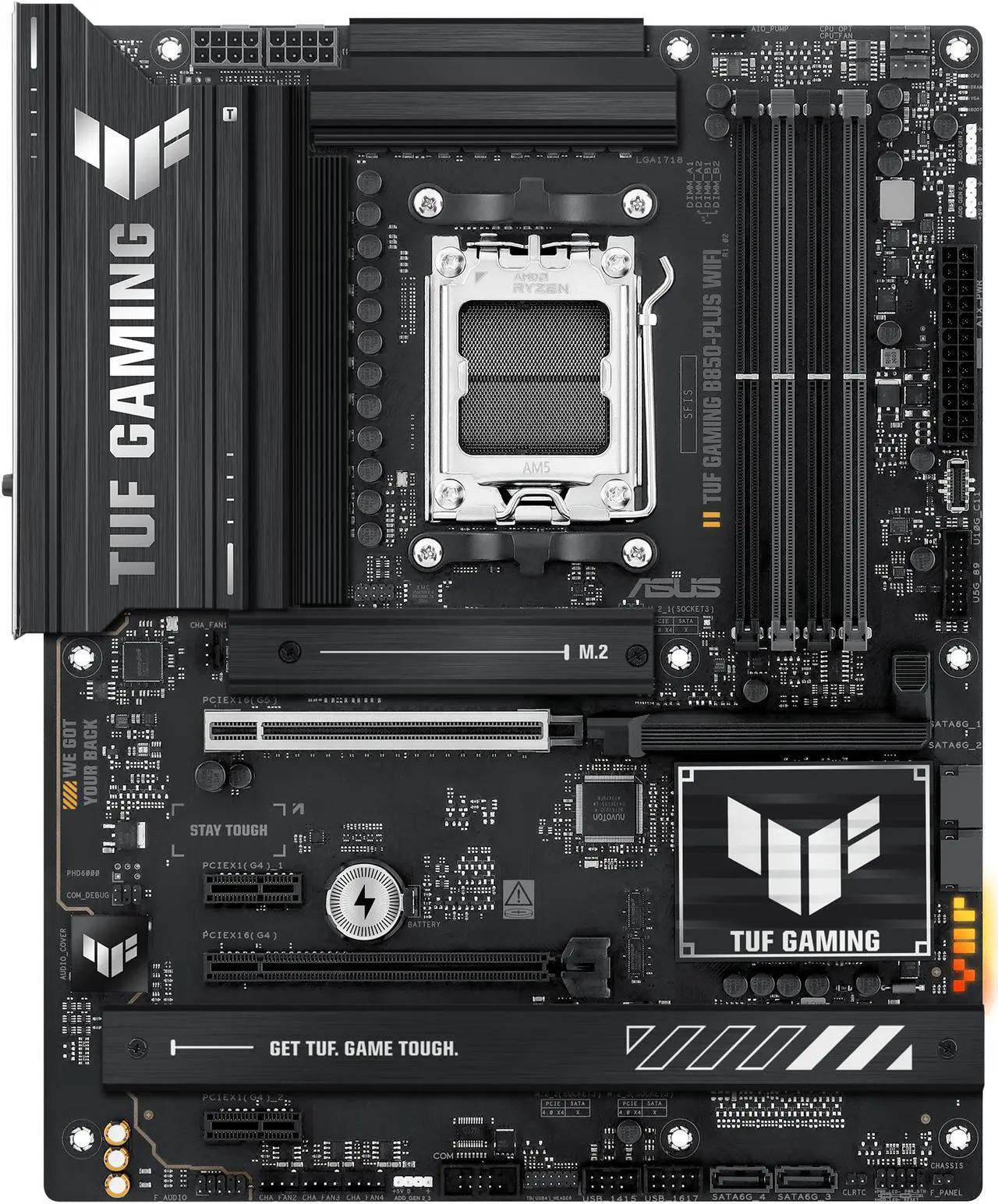 ASUS TUF GAMING B850-PLUS WIFI AMD AM5 ATX DDR5 Desktop Motherboard