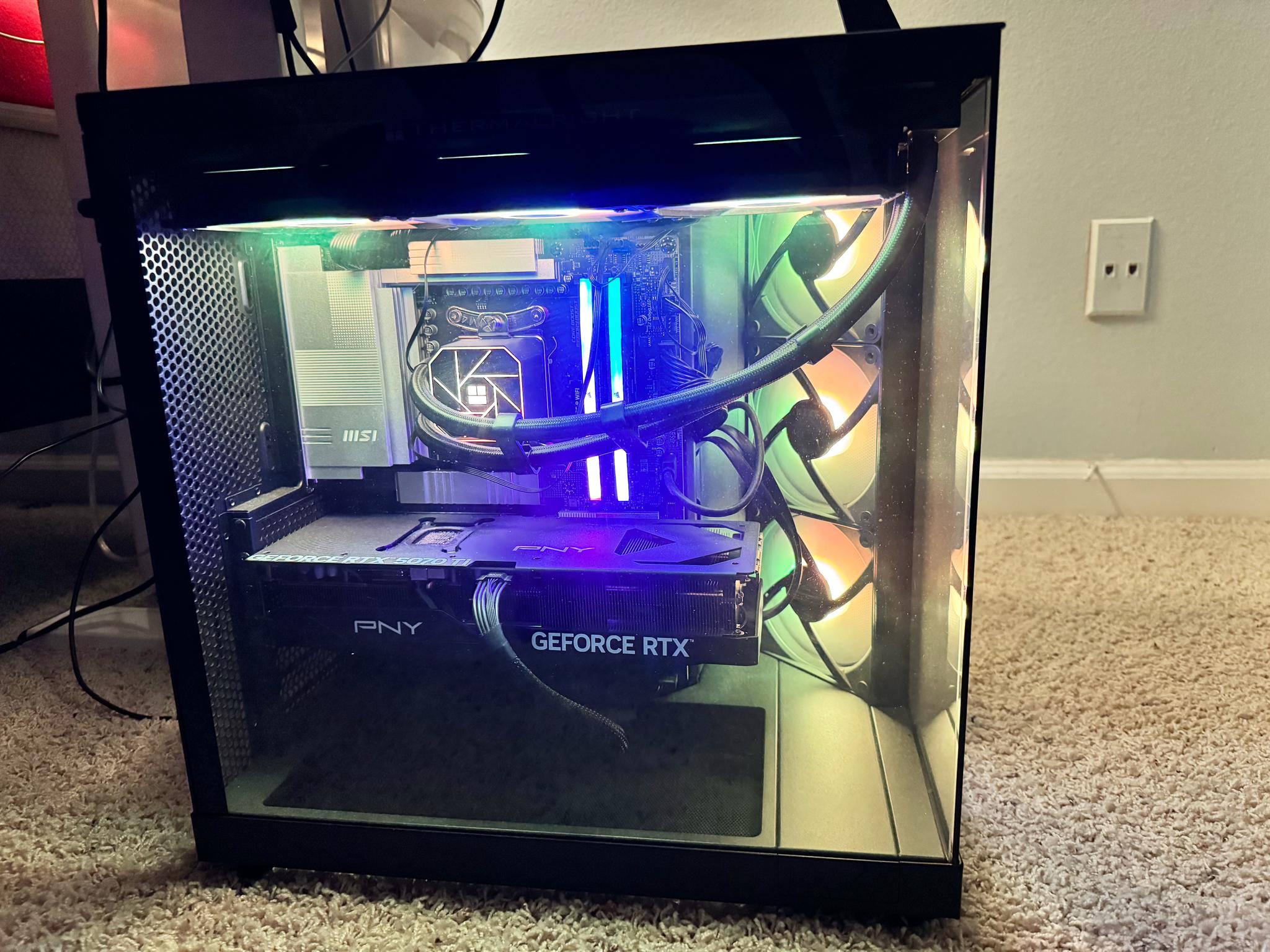 GeForce RTX 5070 Ti Custom Gaming PC - Ryzen 9 9950X3D, 4TB NVMe SSD