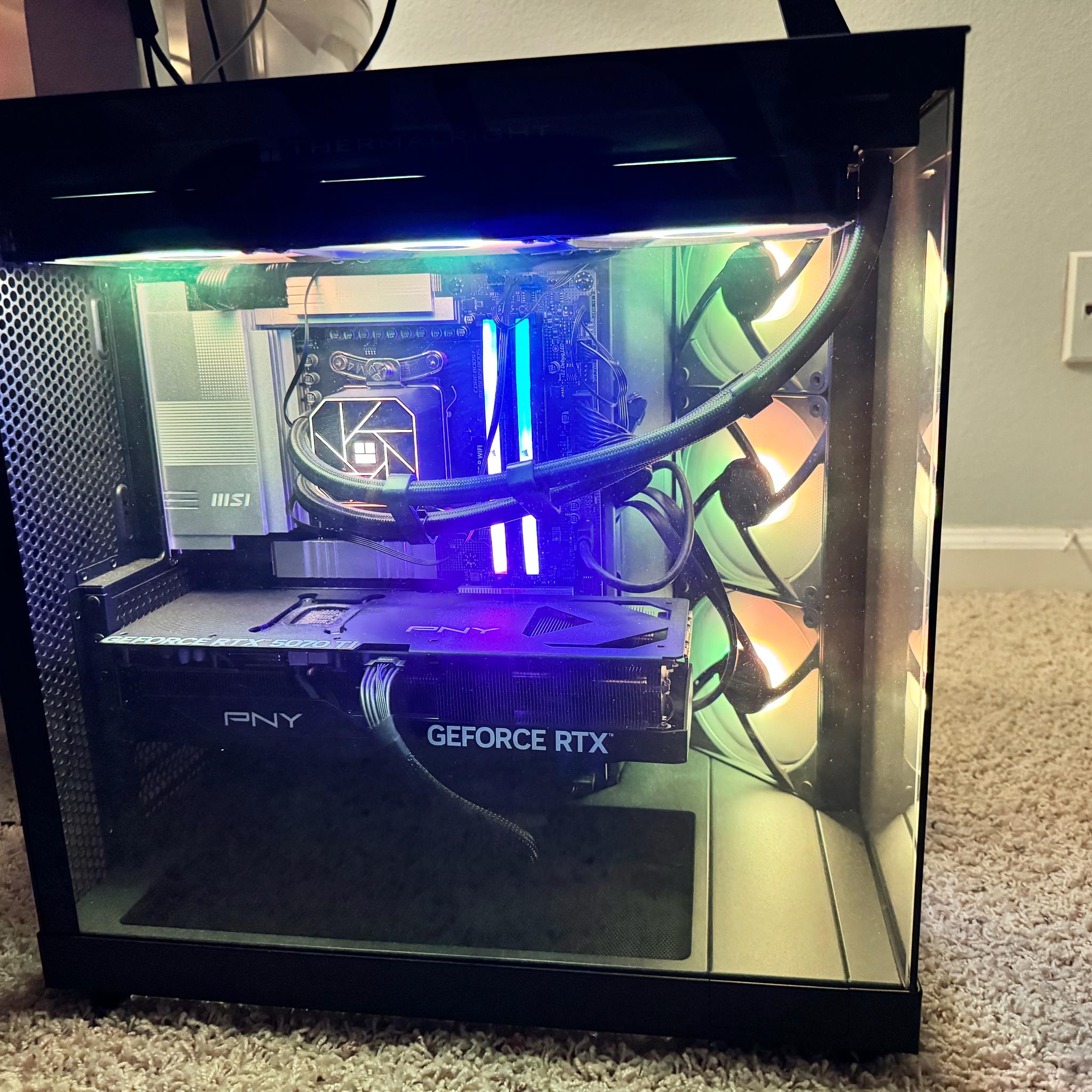 GeForce RTX 5070 Ti Custom Gaming PC - Ryzen 9 9950X3D, 4TB NVMe SSD