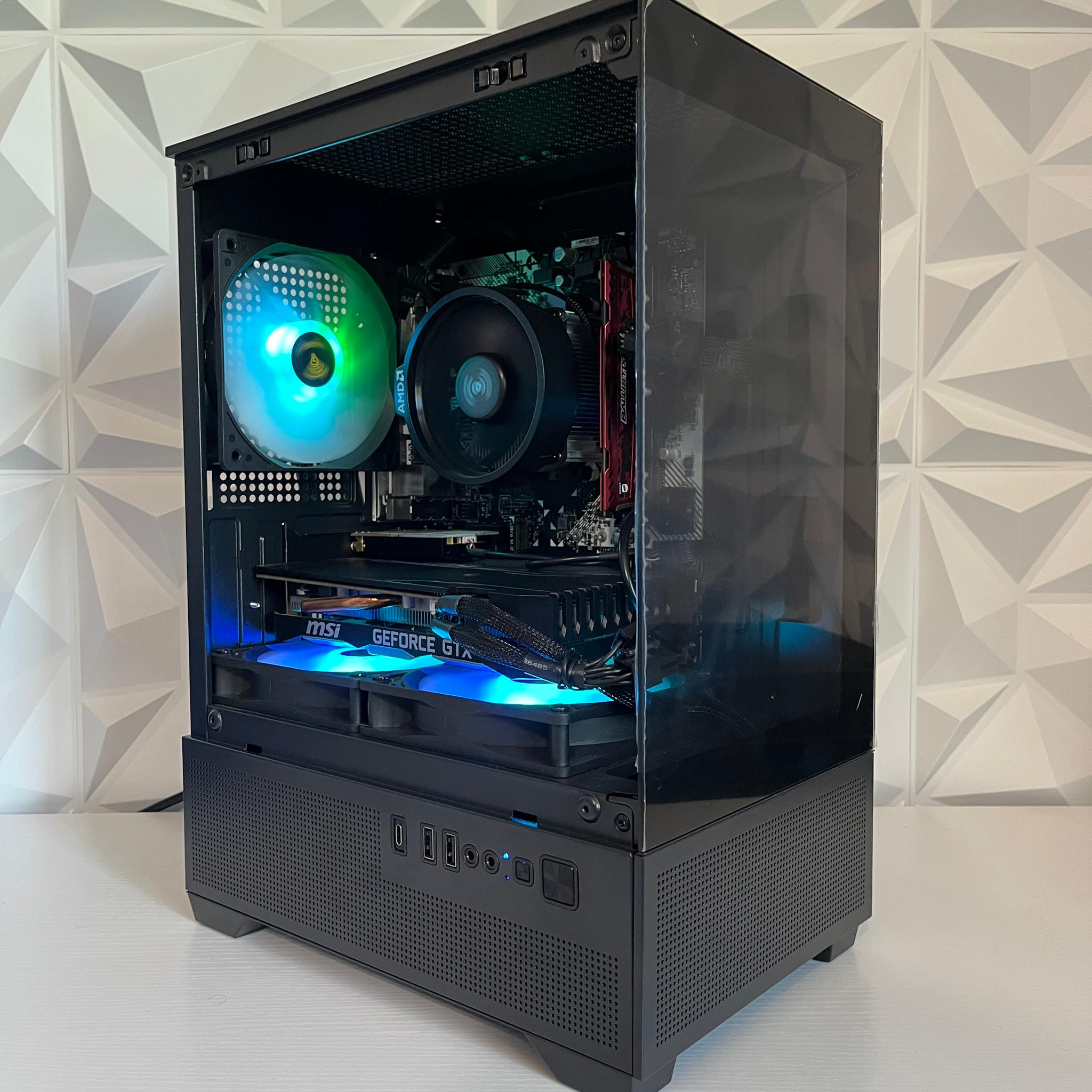 GTX 1660 6GB, Ryzen 5 2600, 8GB RAM | Black RGB Gaming Computer/PC