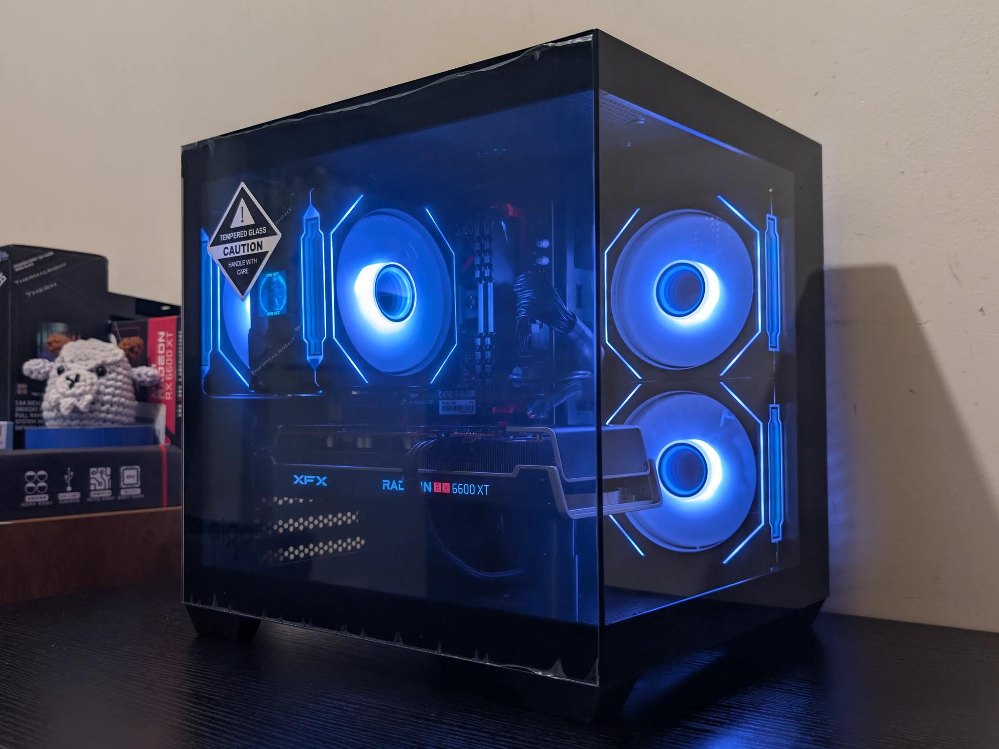 🐦‍⬛ Black RGB Gaming PC | RX 6600XT | Ryzen 5 3600 | 1TB SSD | 16GB RAM | WiFi & Bluetooth 🐦‍⬛