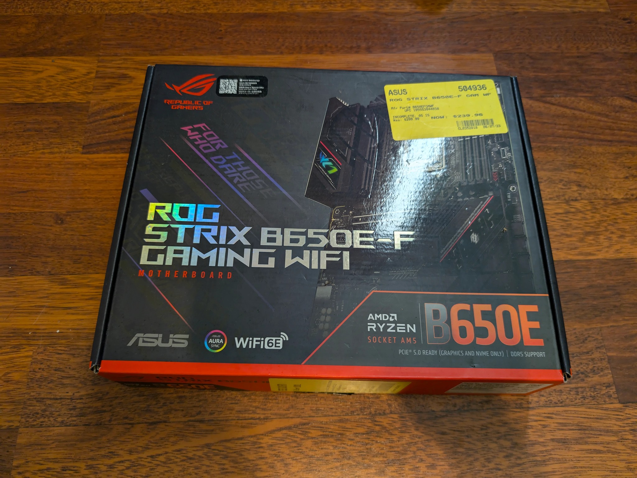 Asus ROG Strix B650E-F Gaming Wifi