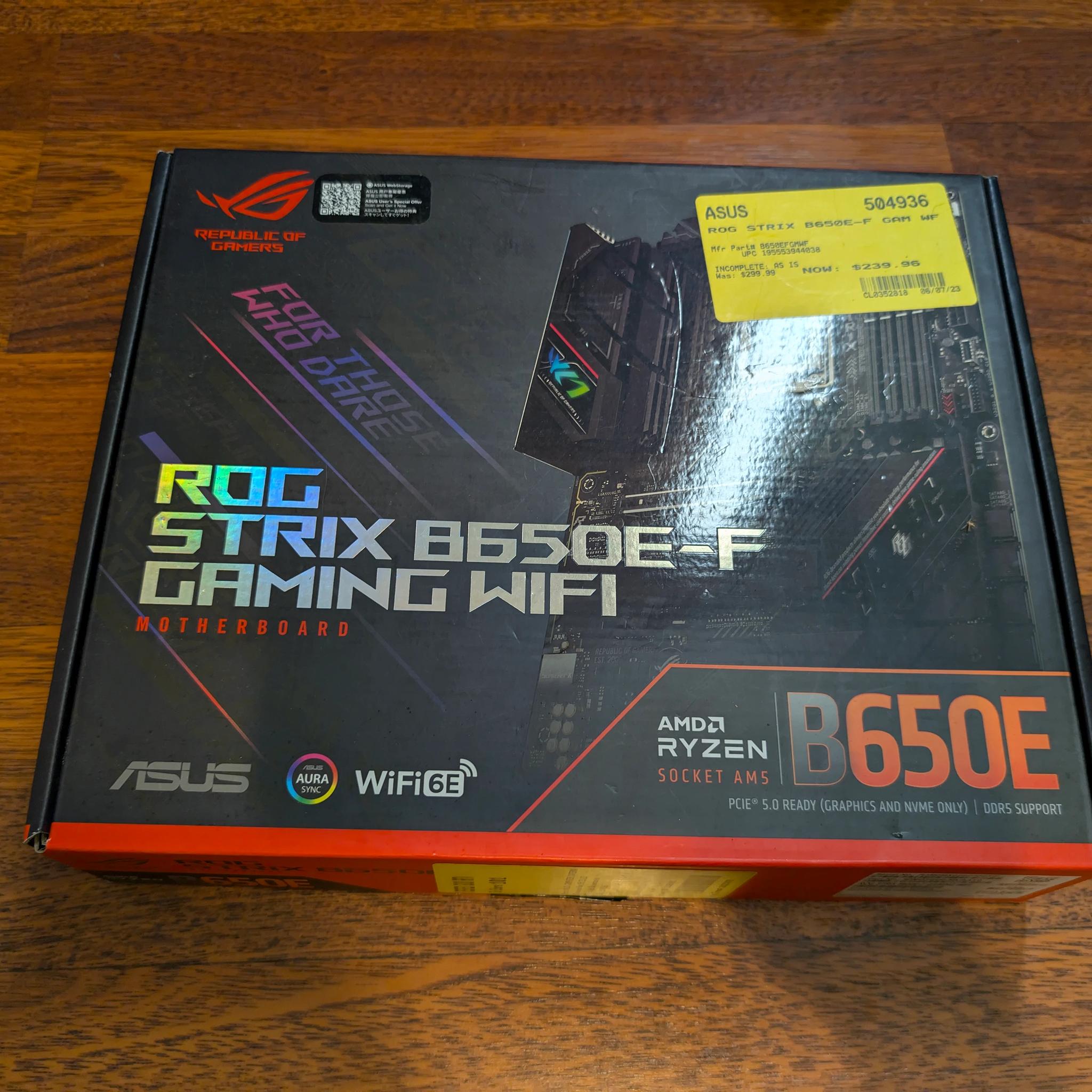 Asus ROG Strix B650E-F Gaming Wifi