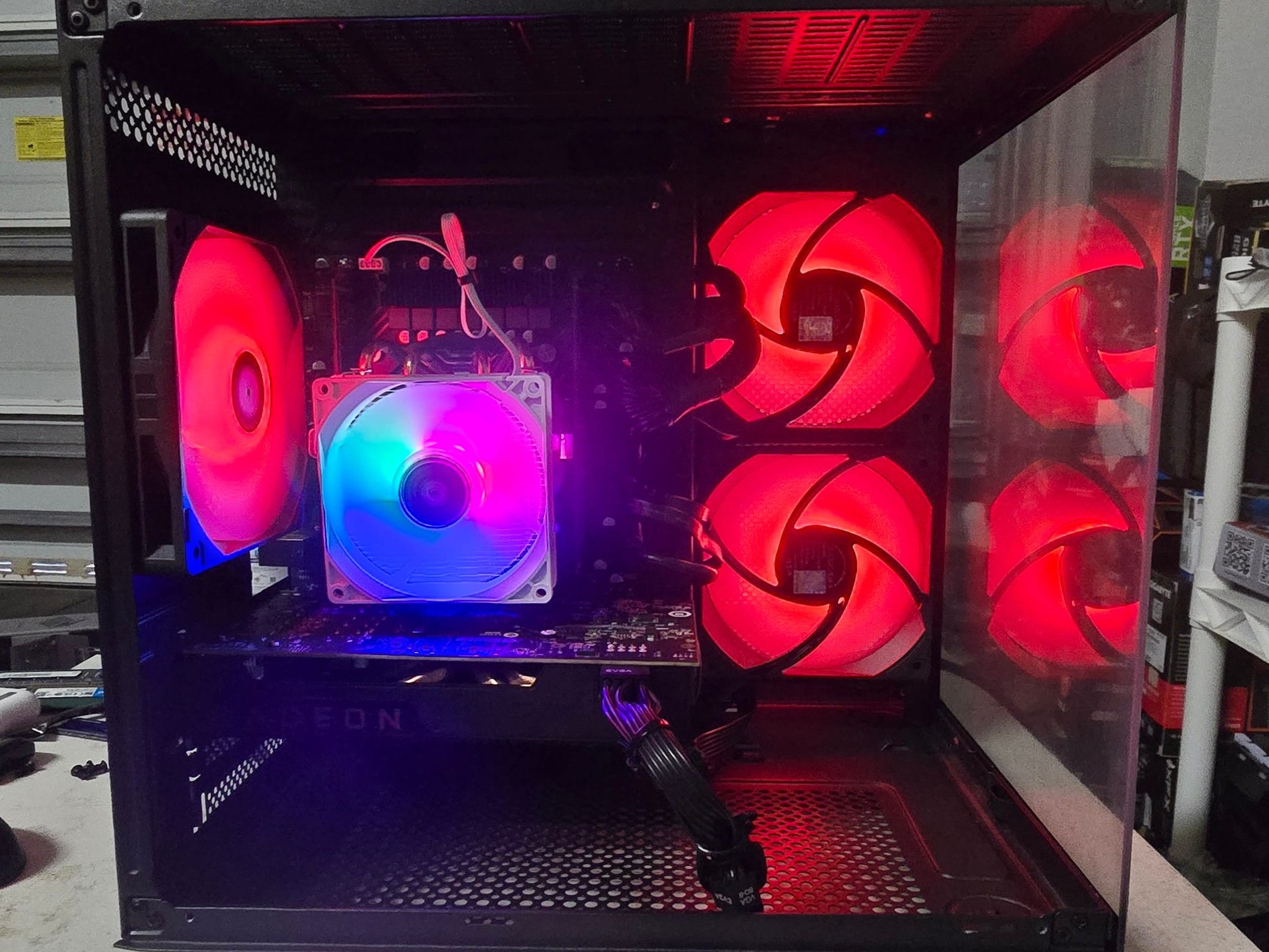 🔥 1080p Gaming PC – RX 580 8GB | 16GB RAM | 6 Core Xeon | 1.2TB SSD + HDD | Clean Fishtank Case