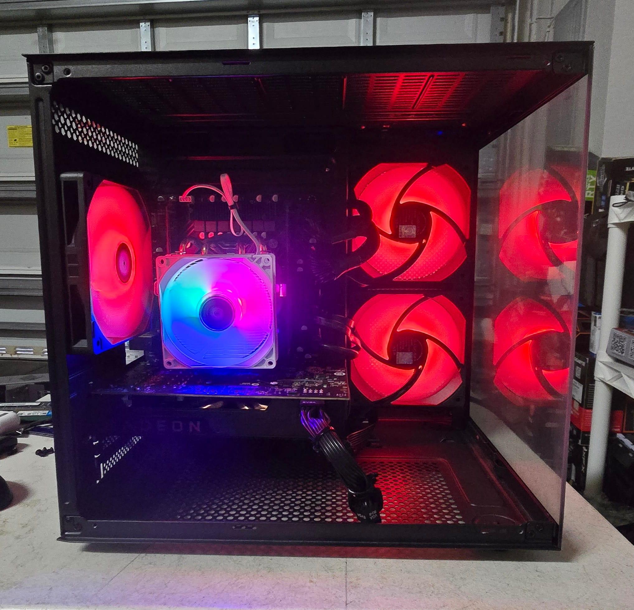 🔥 1080p Gaming PC – RX 580 8GB | 16GB RAM | 6 Core Xeon | 1.2TB SSD + HDD | Clean Fishtank Case