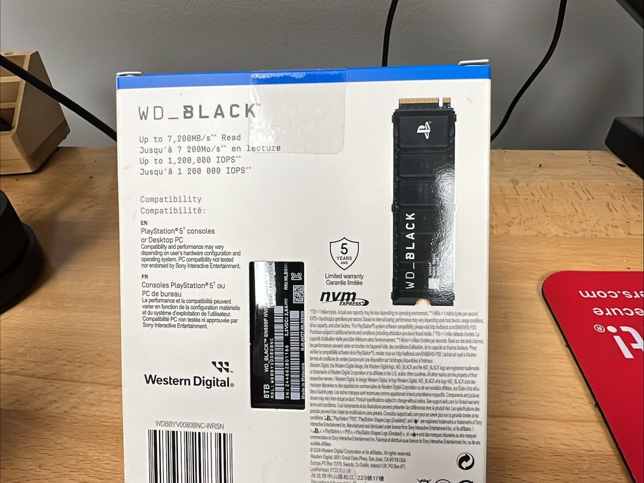 WD_Black 8TB SN850P NVMe M.2 SSD Officially Licensed Storage Expansion PS5 Expansion works on PC Too