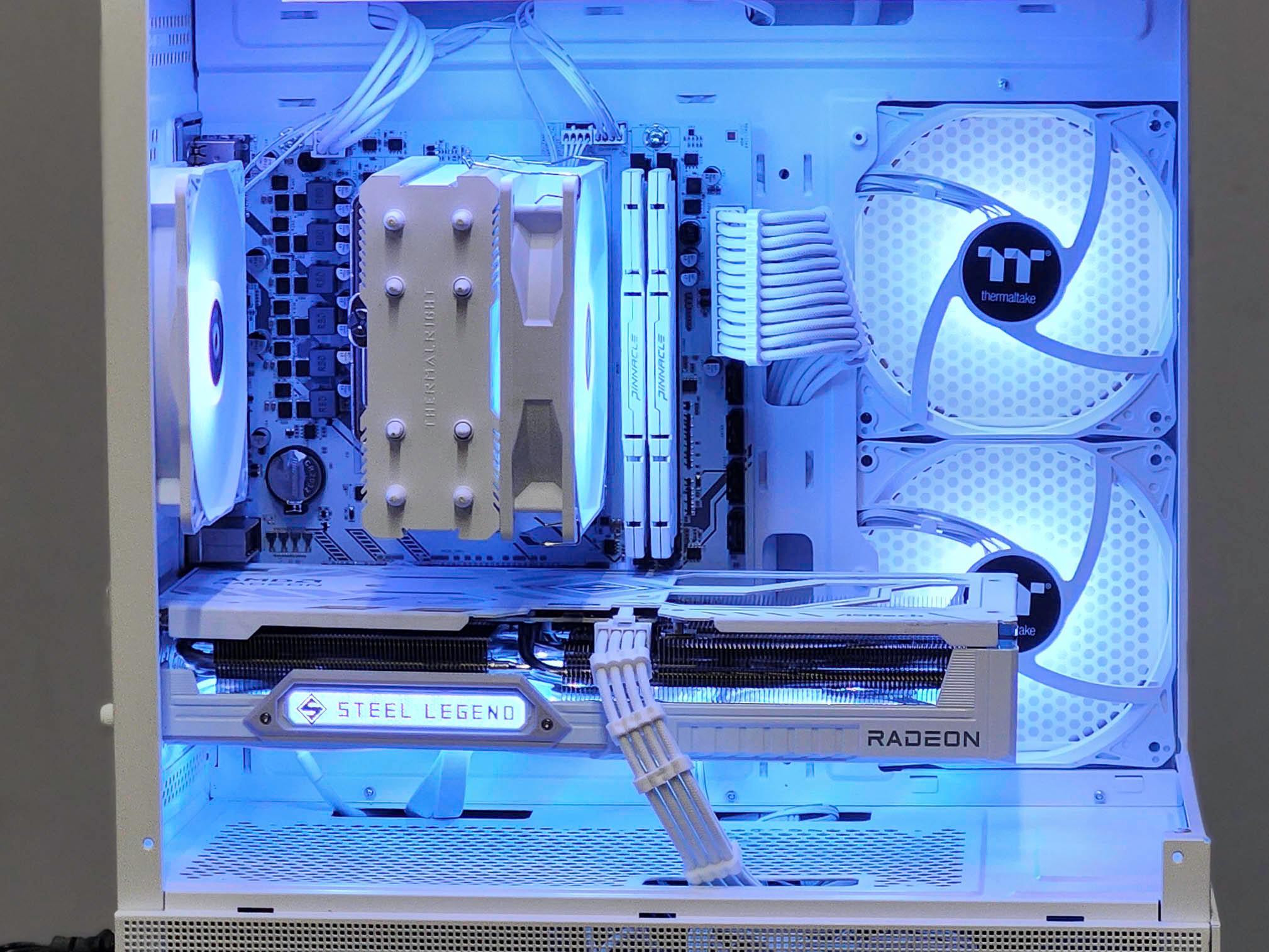 RX 9060 XT 16GB | All White Custom Gaming PC | Ryzen 5 5500X3D | 32GB DDR4 | 1TB SSD | Win 11 Pro