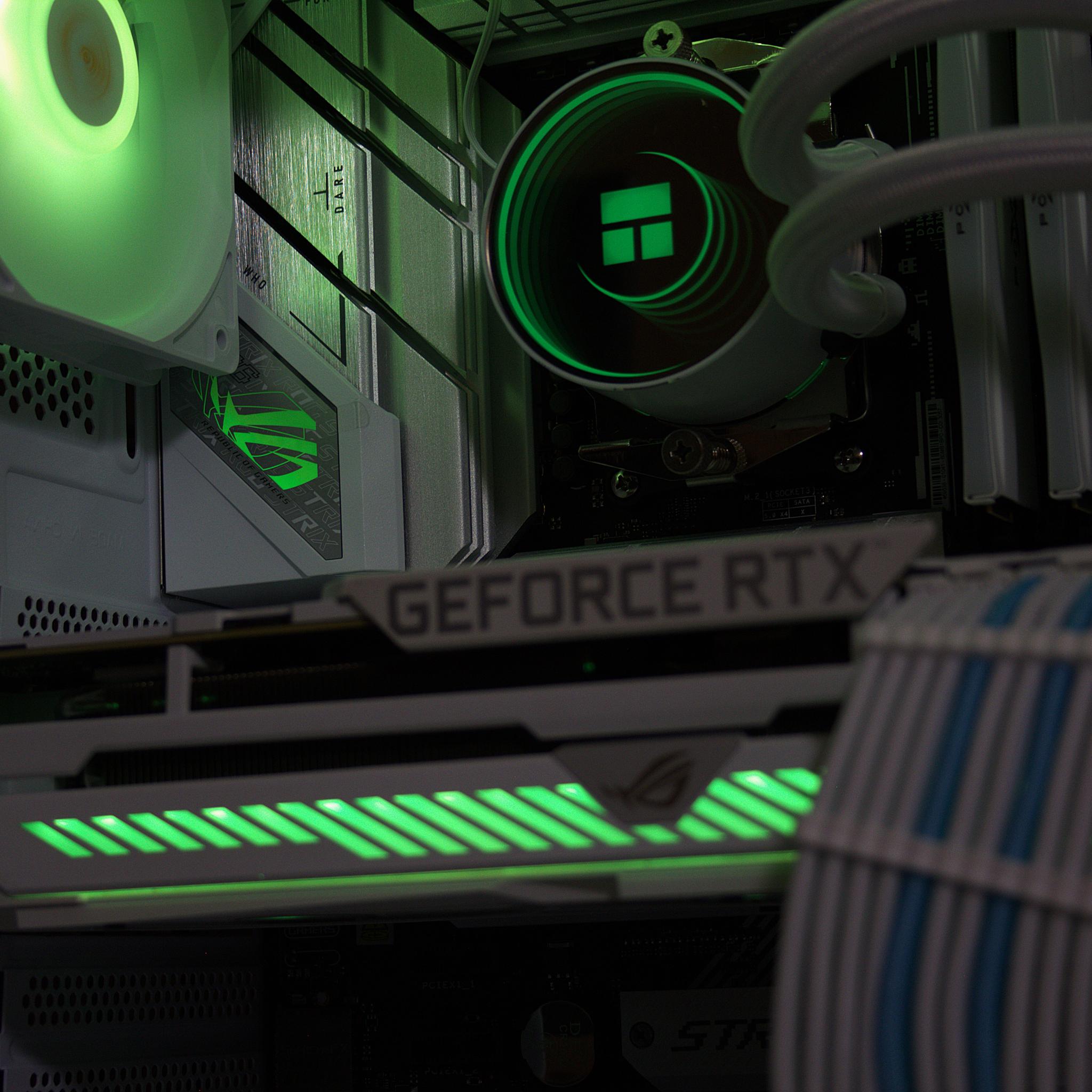 ❄️ALL WHITE Gaming PC ❄️| RTX 3080 10GB💻| DDR5 | 32GB RAM | WiFi/BT | Windows 11 | 1TB |