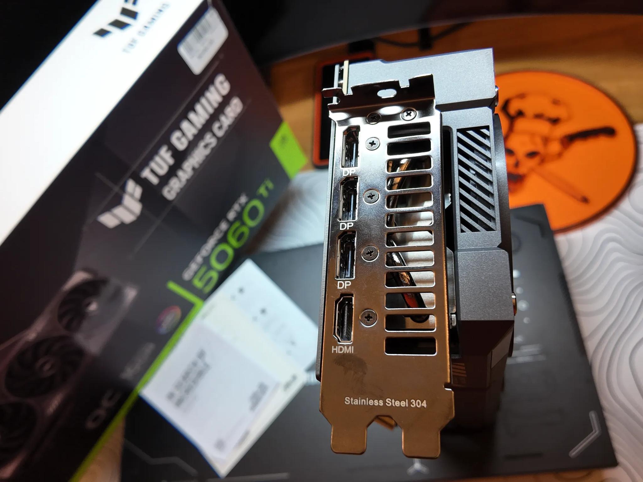 ASUS NVIDIA GeForce RTX 5060 Ti TUF Overclocked Triple Fan 16GB GDDR7 PCIe 5.0 Graphics Card