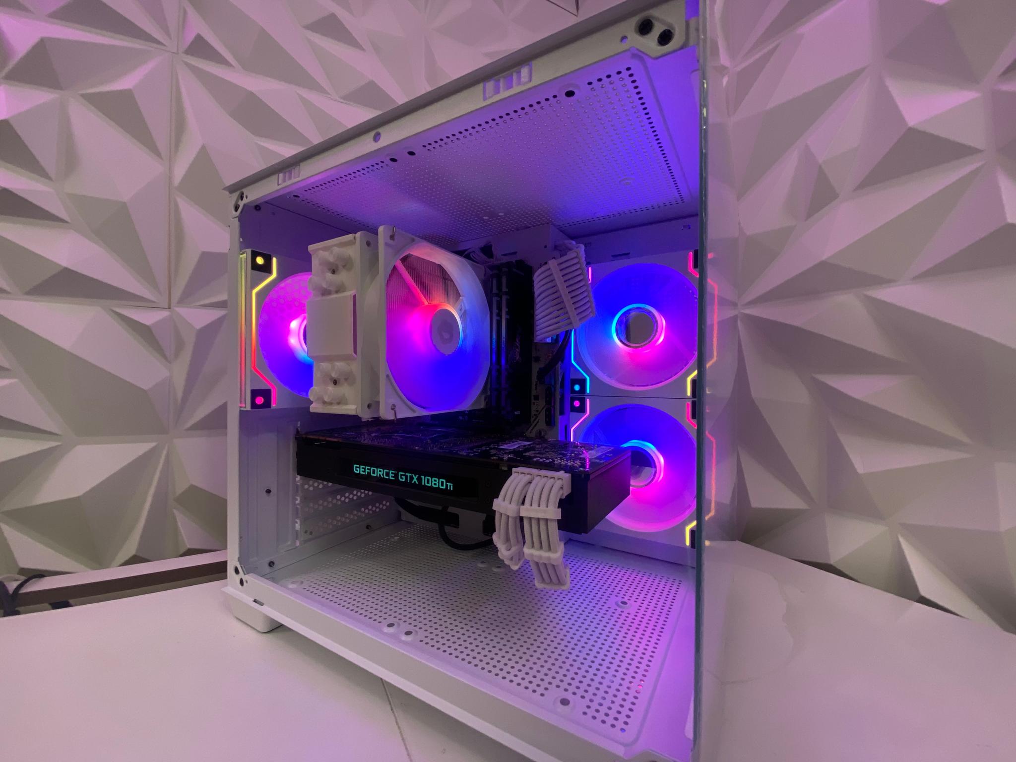 🎅🎅 White Elite Build – Ryzen 5 3600 + GTX 1080 Ti 11GB | 1080p/1440p High FPS Ready