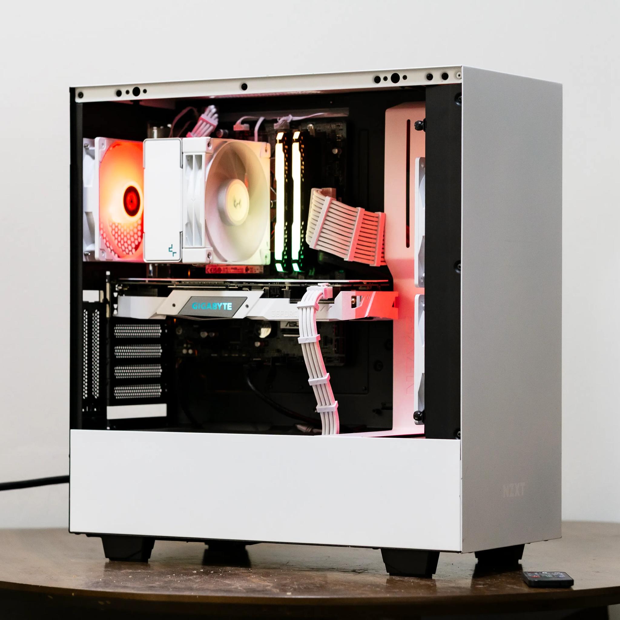 🤍ALL WHITE Gaming PC 🤍| NVIDIA RTX 2060| Intel Core i7| 32GB DDR4| 1TB M.2 NVMe SSD| Win 10| ARGB