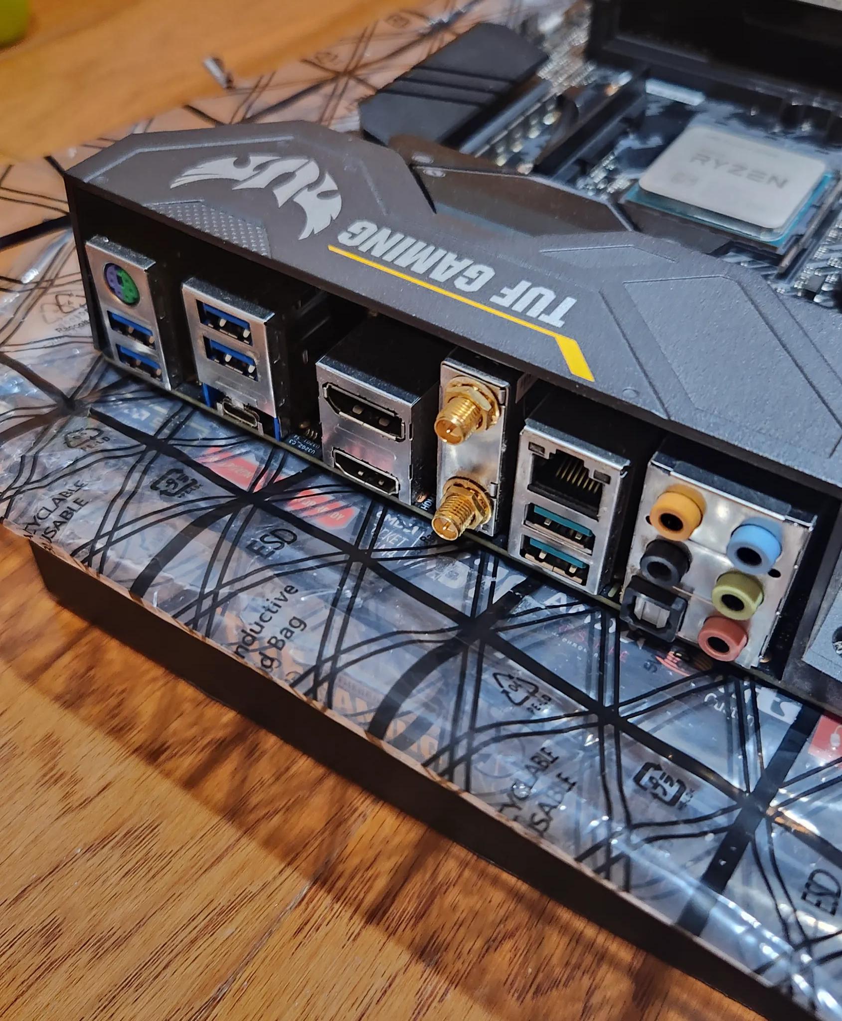 ASUS TUF x570-PLUS (WI-FI) AND Ryzen 7 3700X, 16gb RAM, 256GB M.2 (with Win 10 installed)
