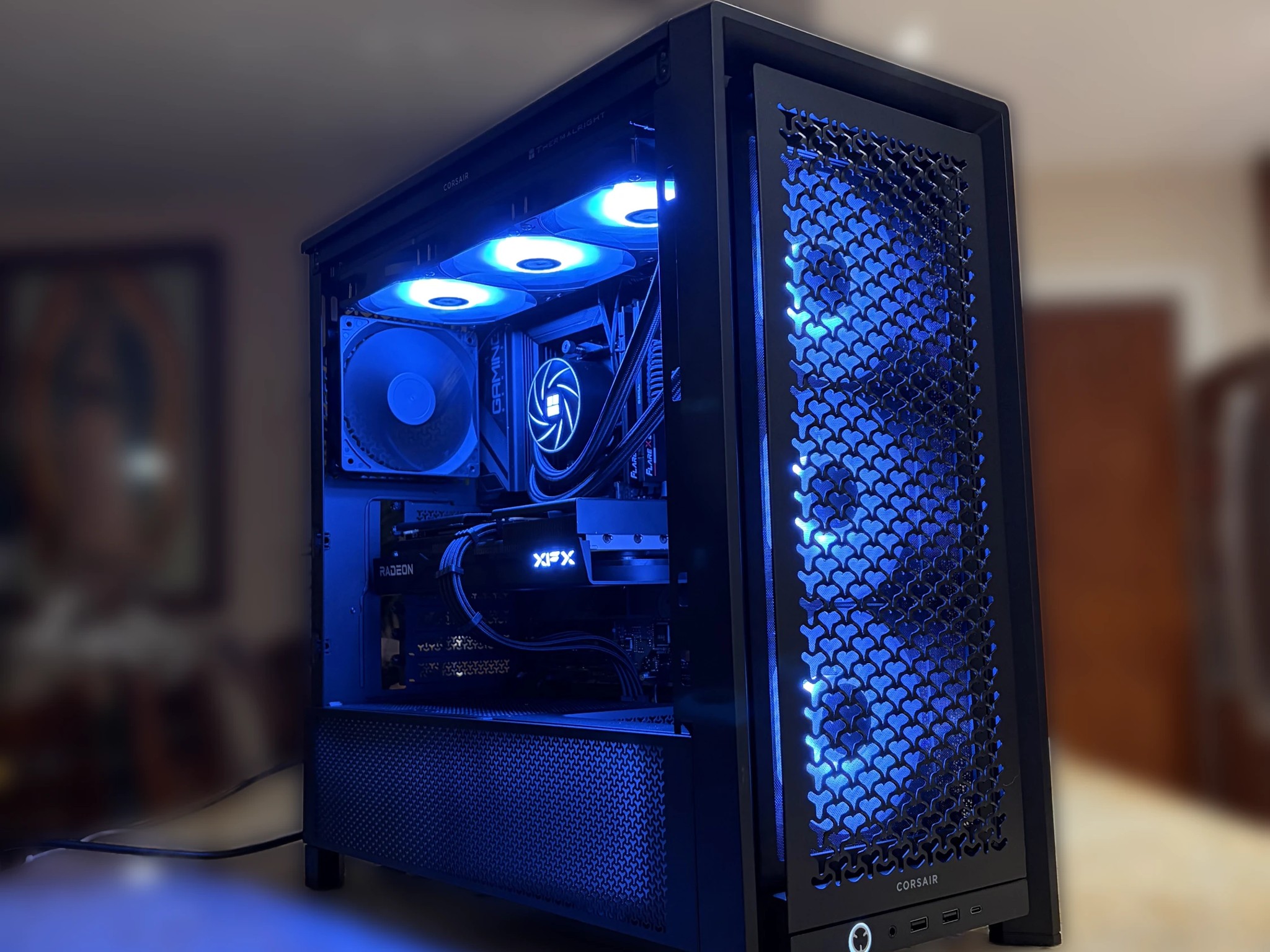 Black Gaming PC | 9060XT 16GB | Ryzen 5 7500F | 32GB 6000 mhz RAM | 1TB SSD | ON BOARD WiFi + BT