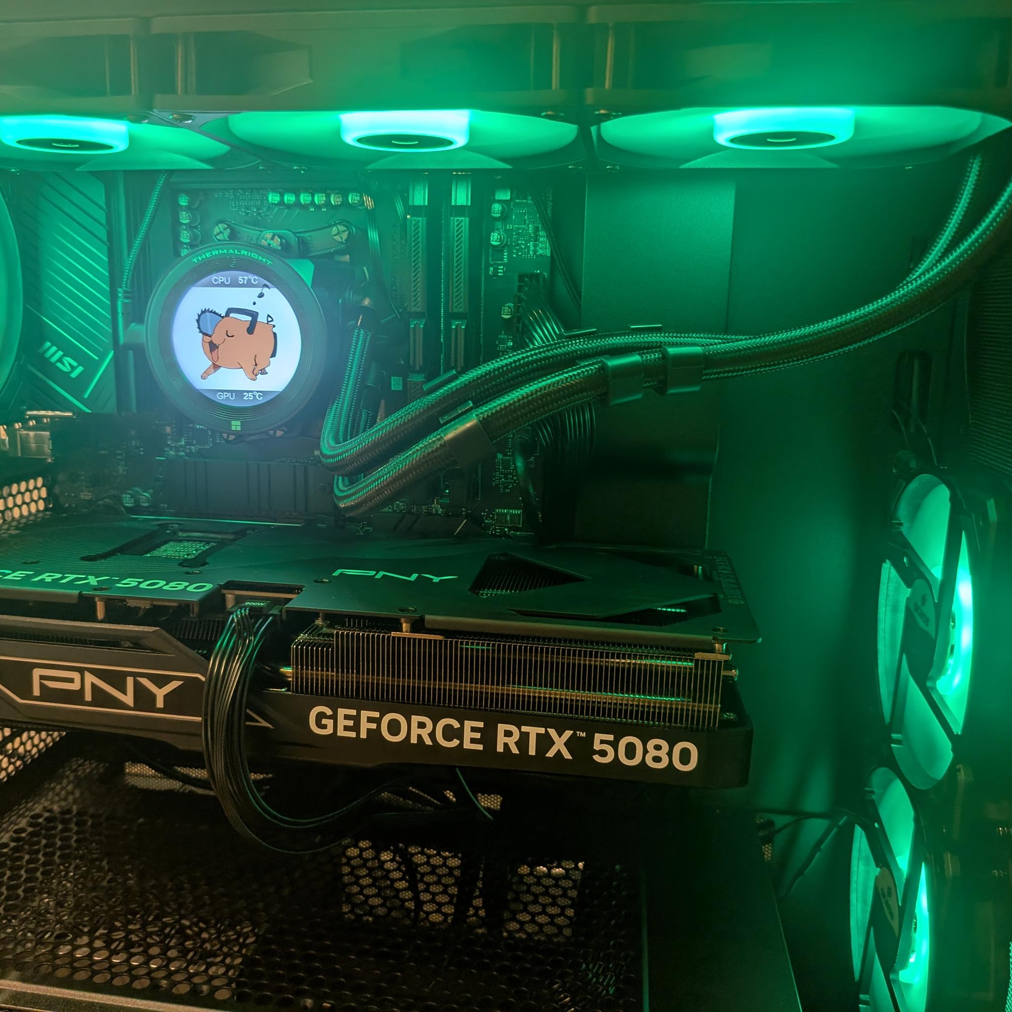 4K Powerhouse - RTX 5080, Ryzen 7 7800X3D, 32 GB DDR5, 2 TB, Liquid Cooled, RGB
