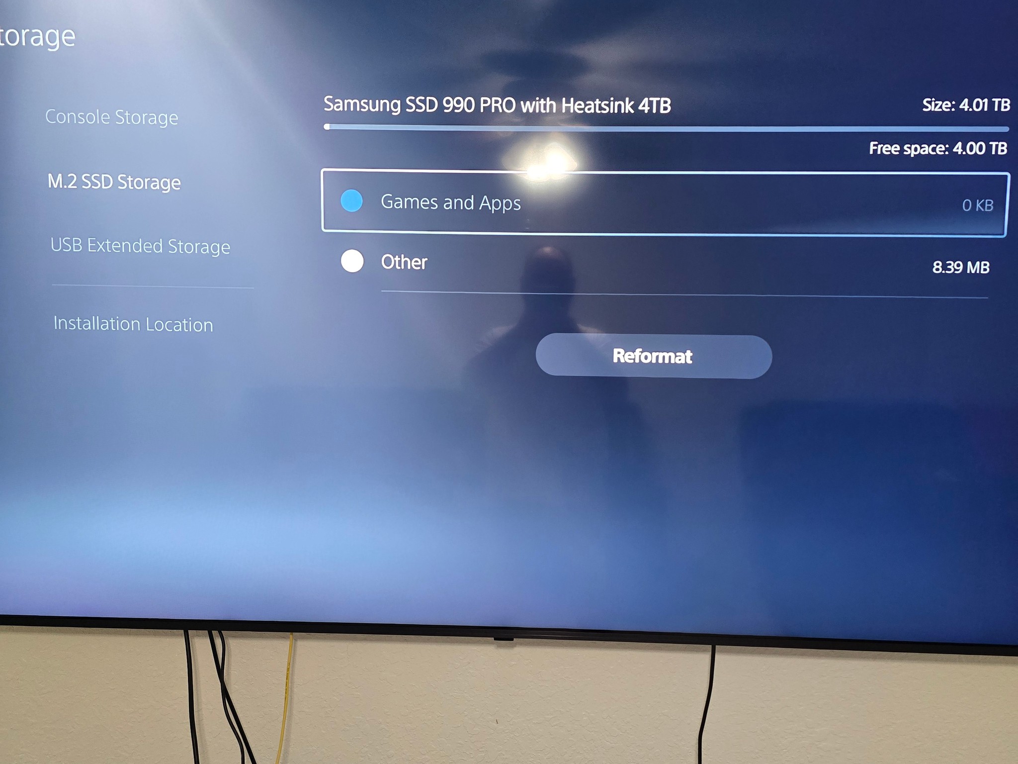 Samsung 990 Pro w/Heatsink 4TB