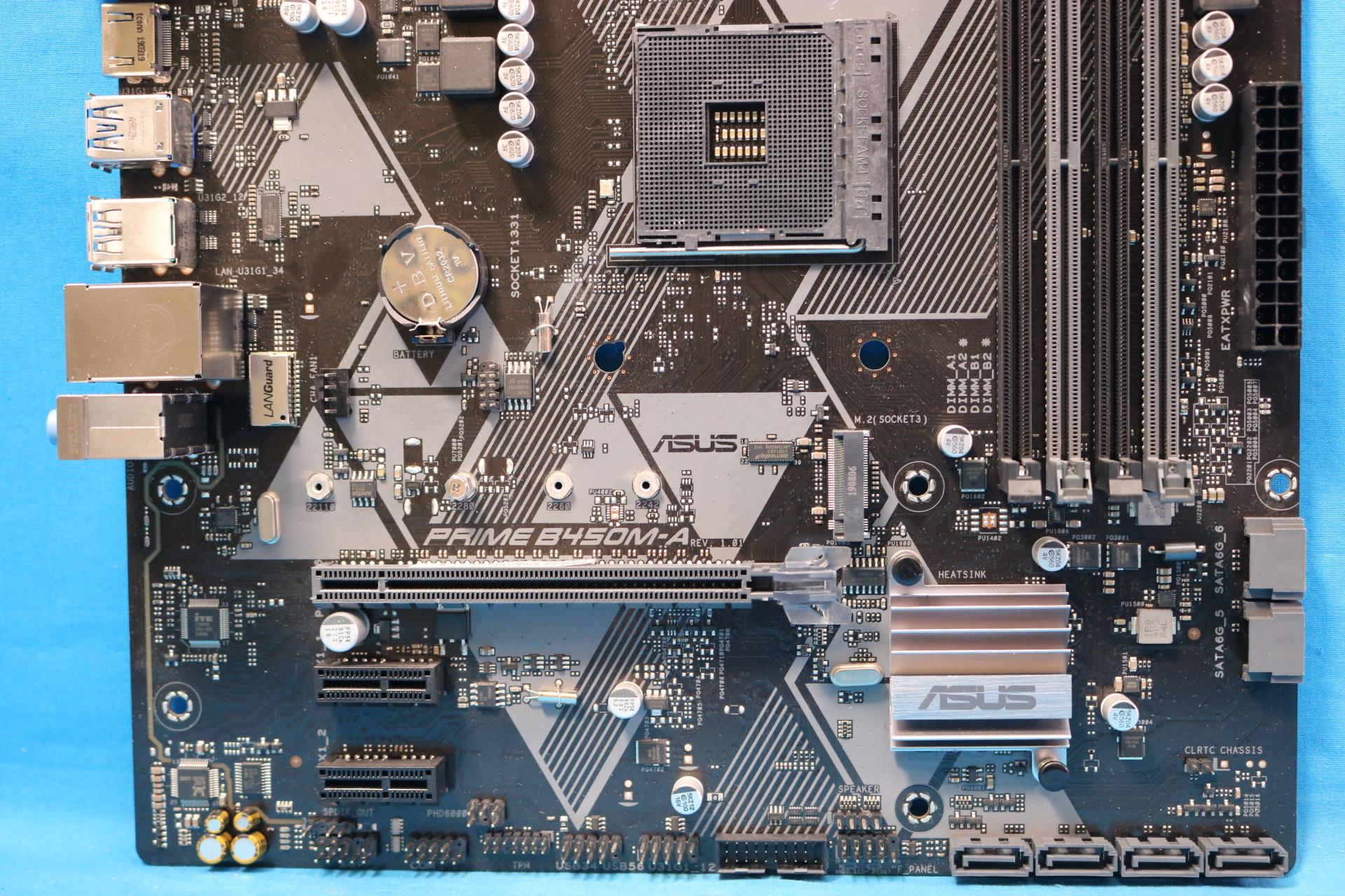 ASUS Prime B450M-A AMD Socket AM4 DDR4 MicroATX Desktop Motherboard & I/O Shield - 4187981488