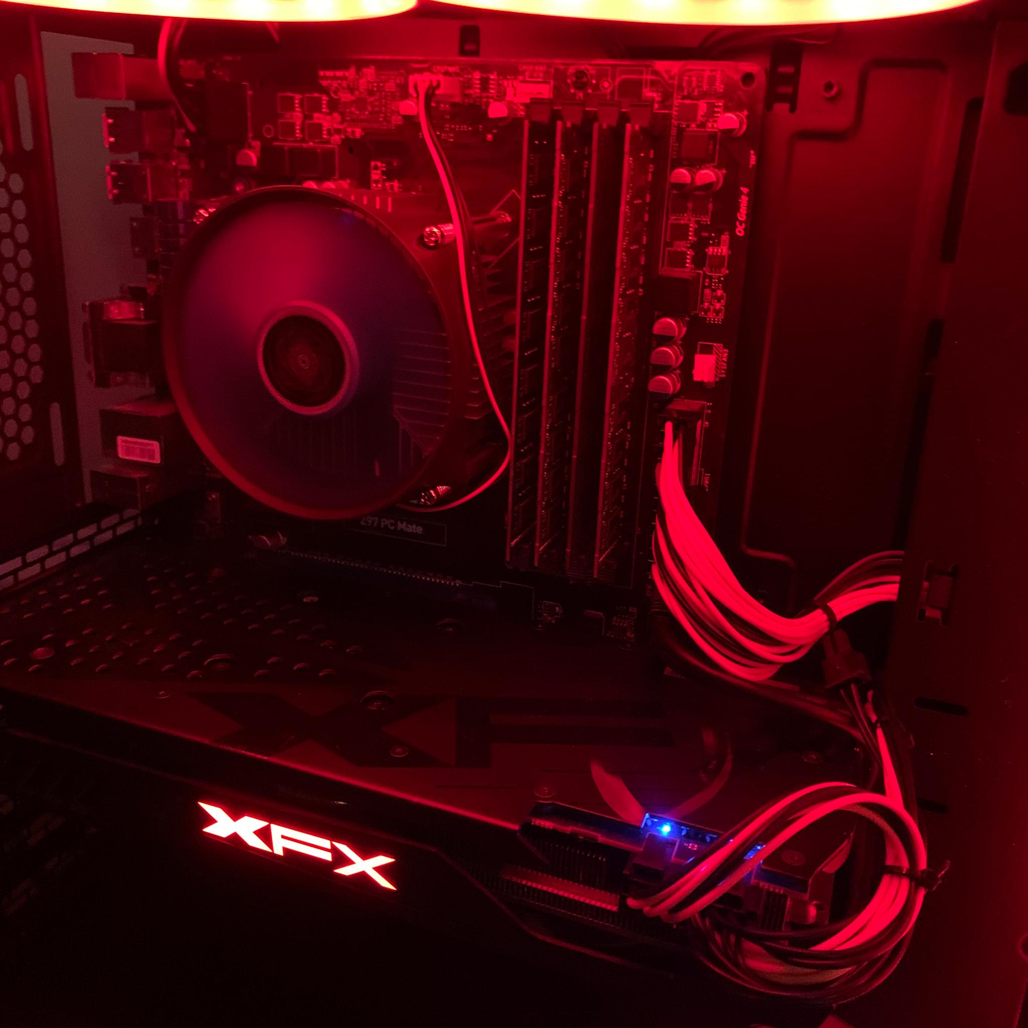 STREAMING/GAMING/EDITING RX 580 RGB INTEL i5-4690K OC 16GB RAM 500GB SSD ATX CUSTOM WINDOWS VALUE PC