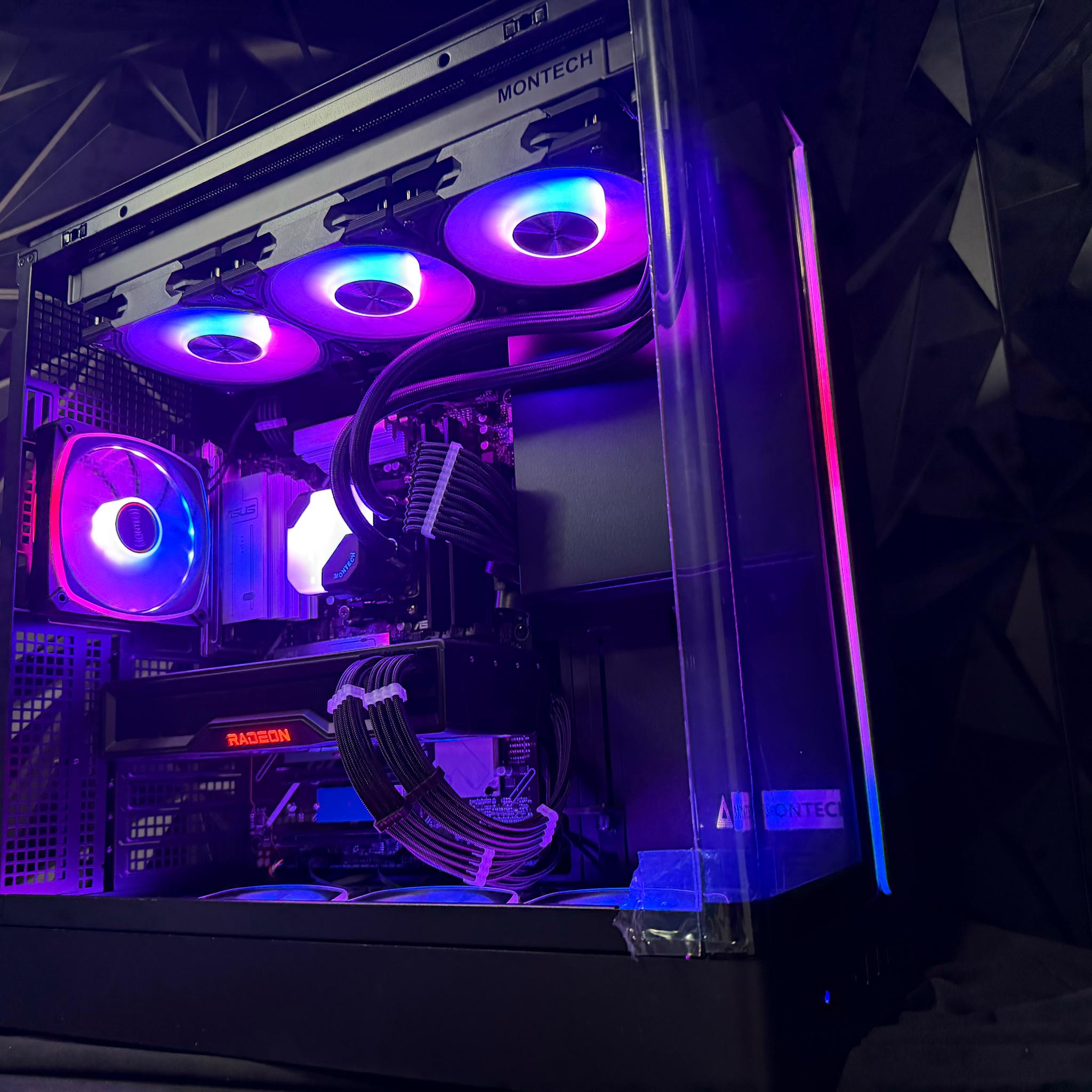 🌊🖤 BLACK OCEAN 🖤🌊Ryzen 7 7700X| RX 6950XT| 32 GB DDR5| 1.5 TB NVMe| 850W PSU