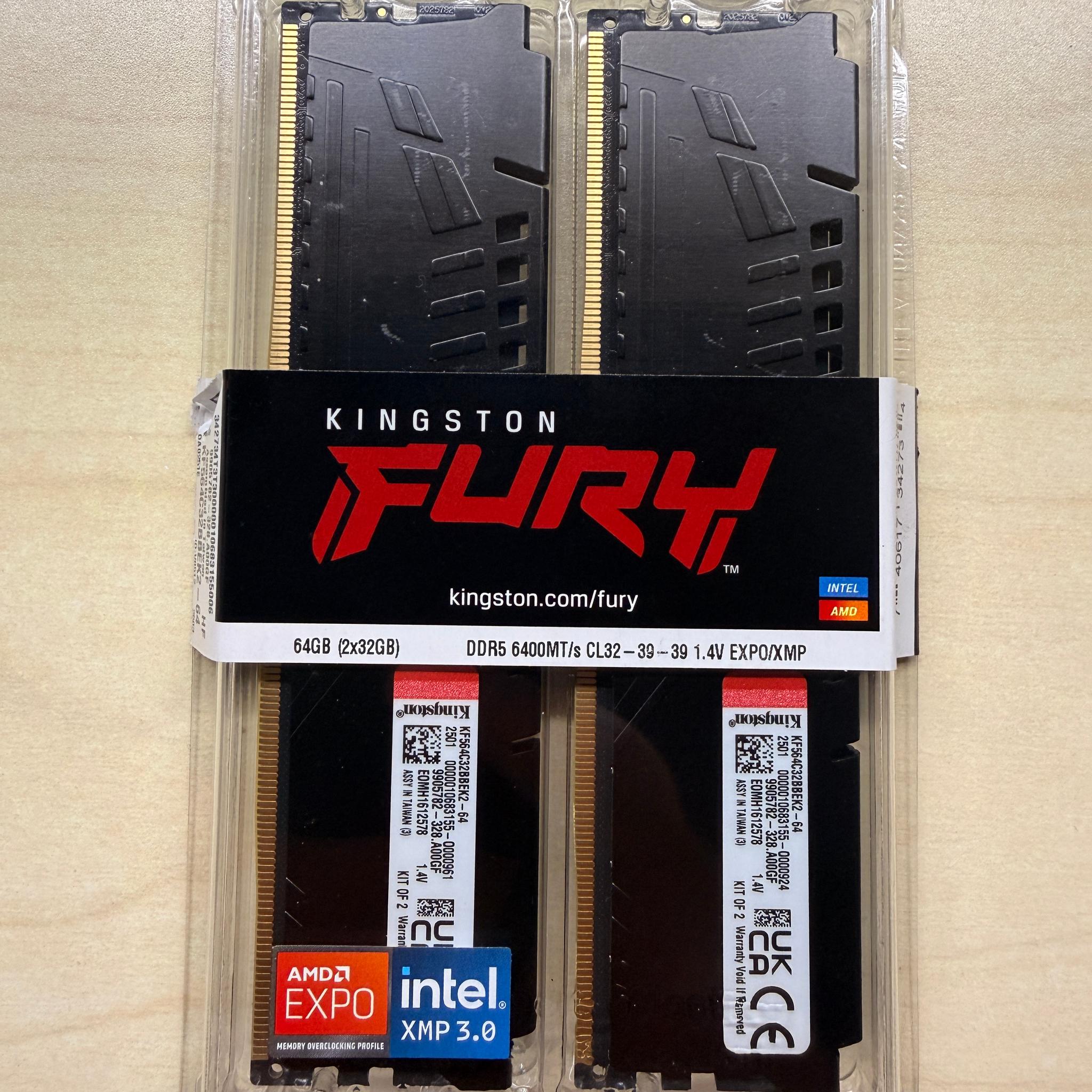 Kingston Fury Beast 6400MT/s CL32 Expo & XMP