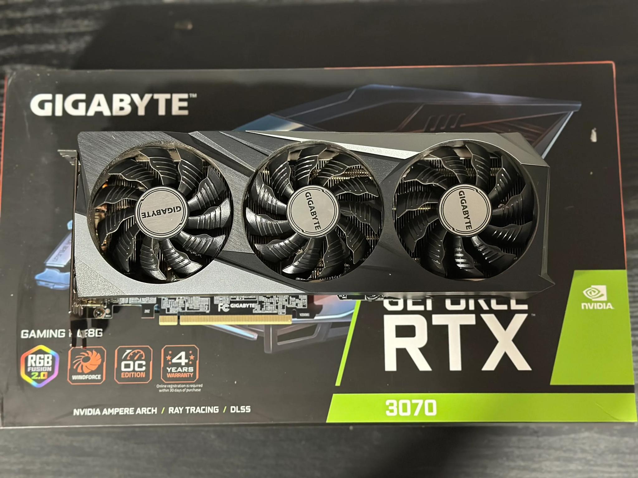 GIGABYTE Gaming OC GeForce RTX 3070 8GB GDDR6 PCI Express 4.0 ATX Video Card