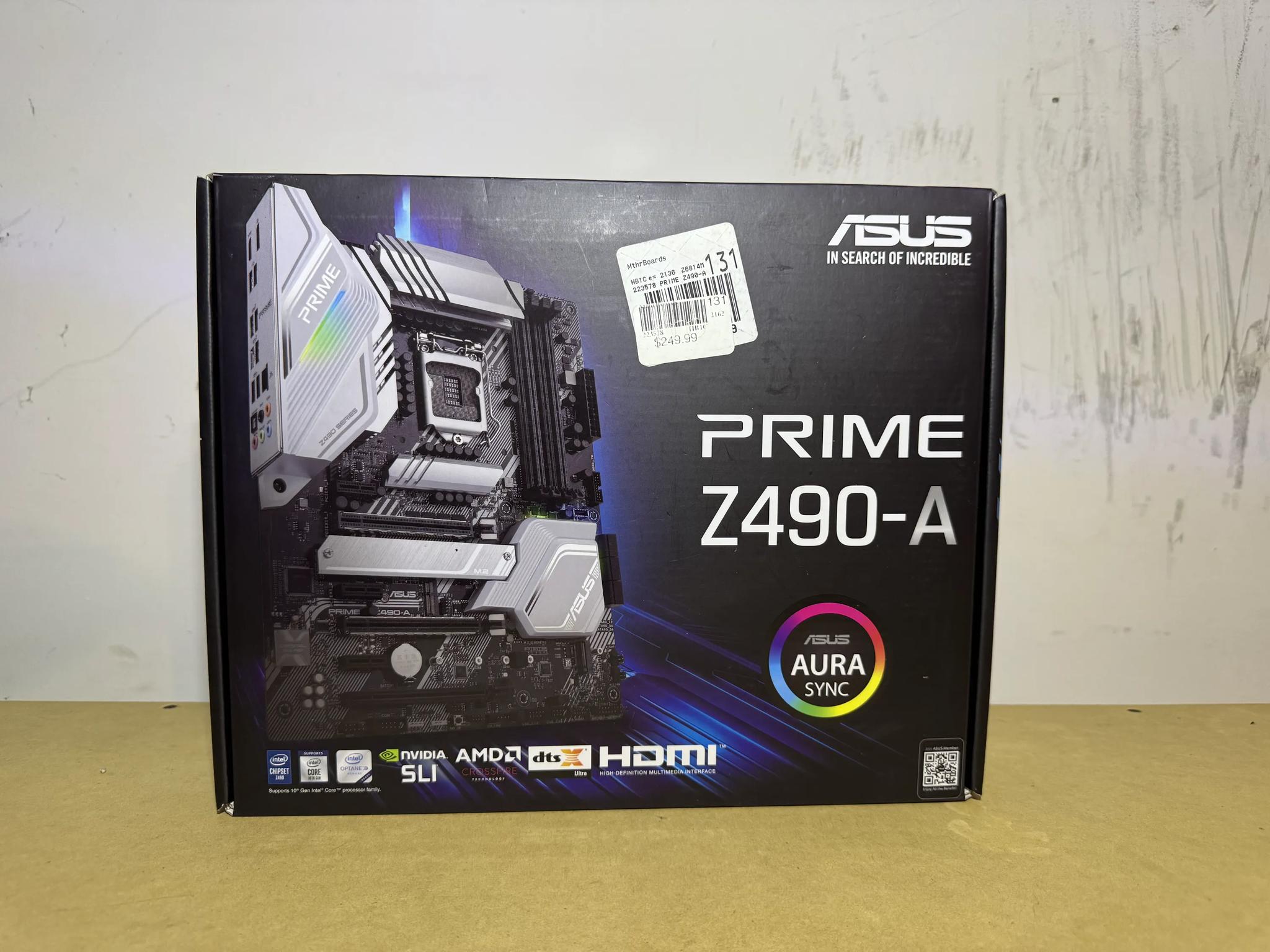 ASUS PRIME Z490-A LGA 1200 (Intel 10th Gen) Intel Z490 Motherboard