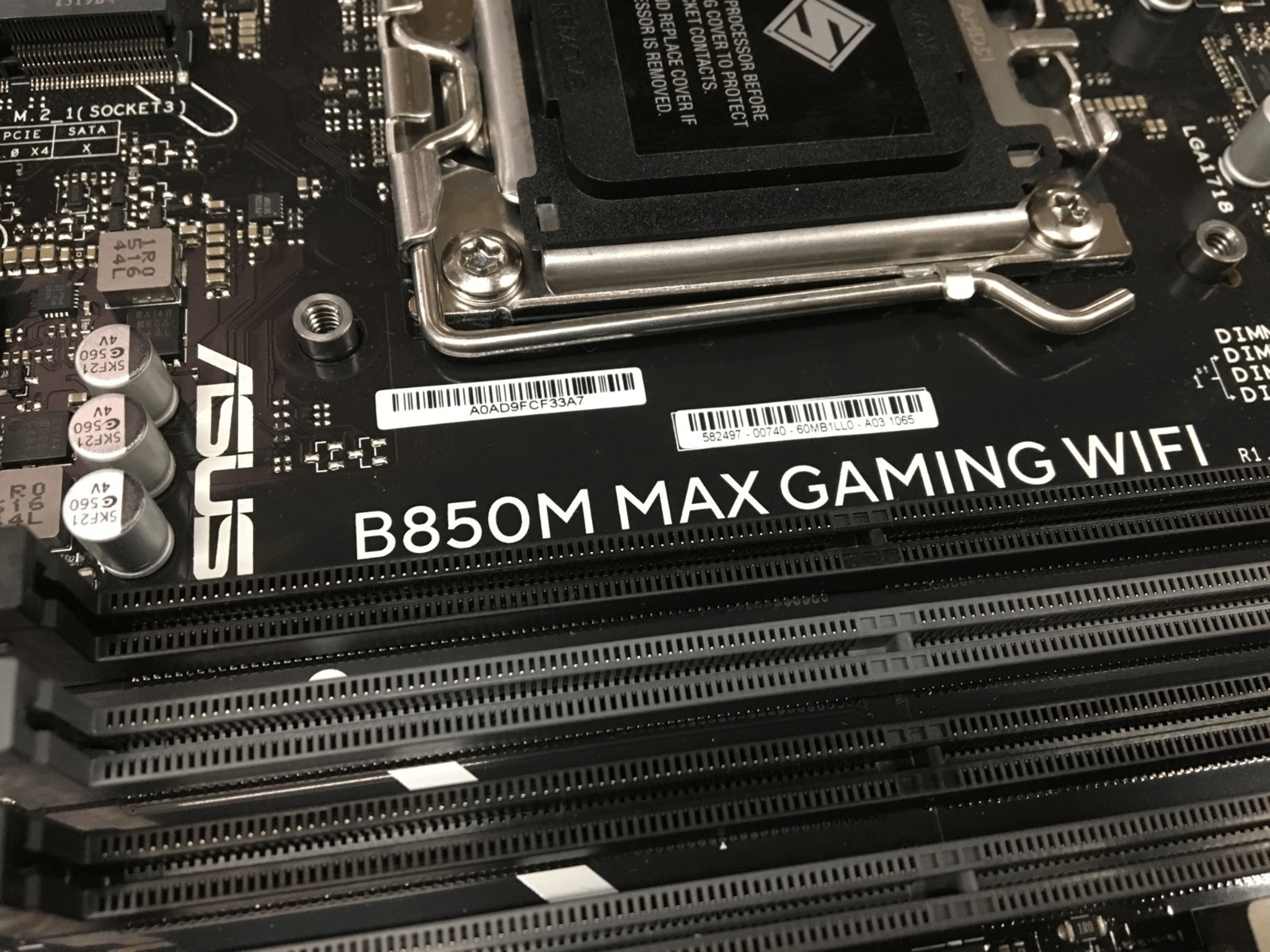 ASUS B850M MAX GAMING WIFI AM5 DDR5 Micro-ATX Motherboard - Open Box Board Only