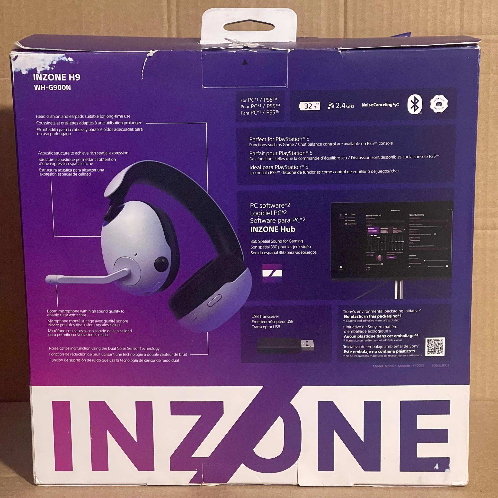 Used, Sony INZONE H9 Wireless Gaming Headset