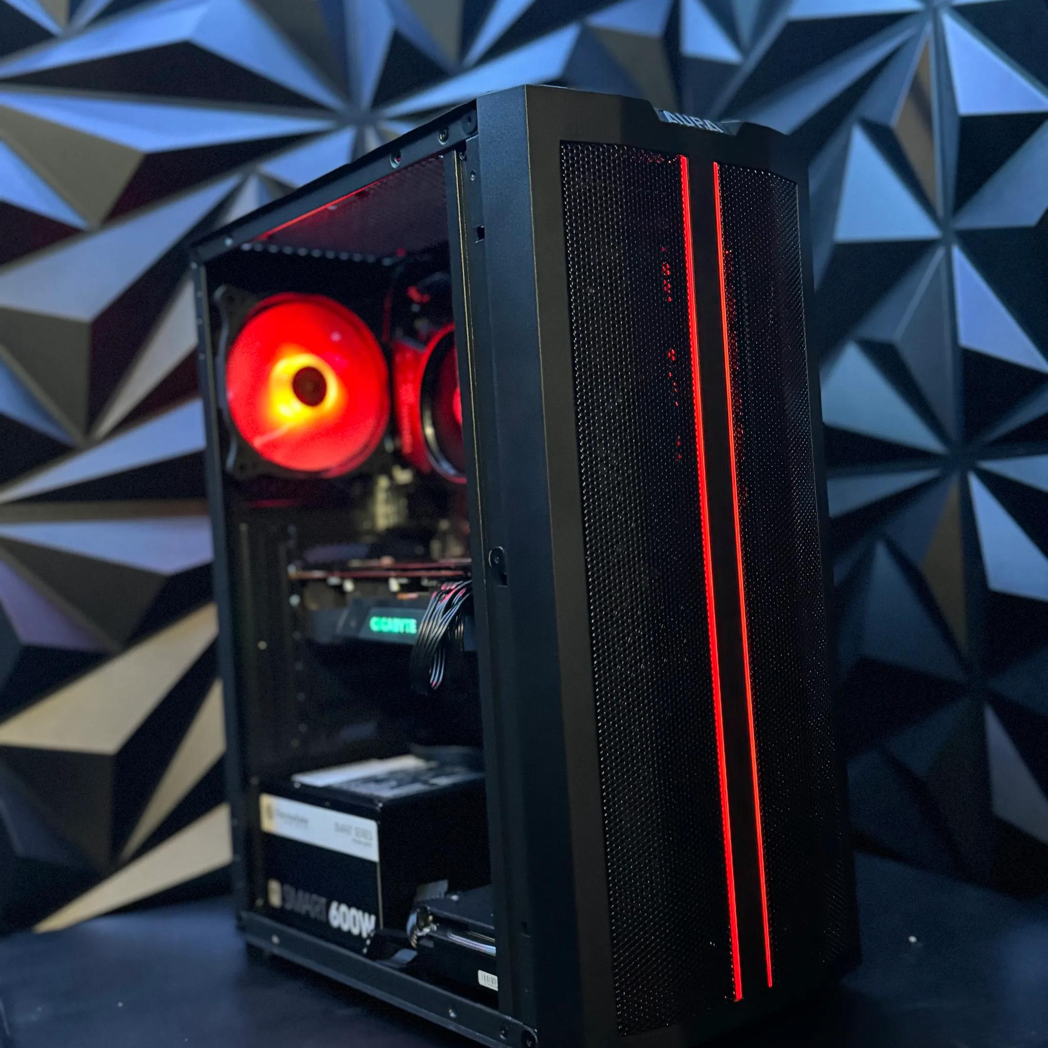 Tusker Build 3670🟥 Red Fred Redemption 🟥Ryzen 5 3600🌶️ RX 5700XT🌶️ 32 GB DDR4 1 TB M.2 2 TB HDD