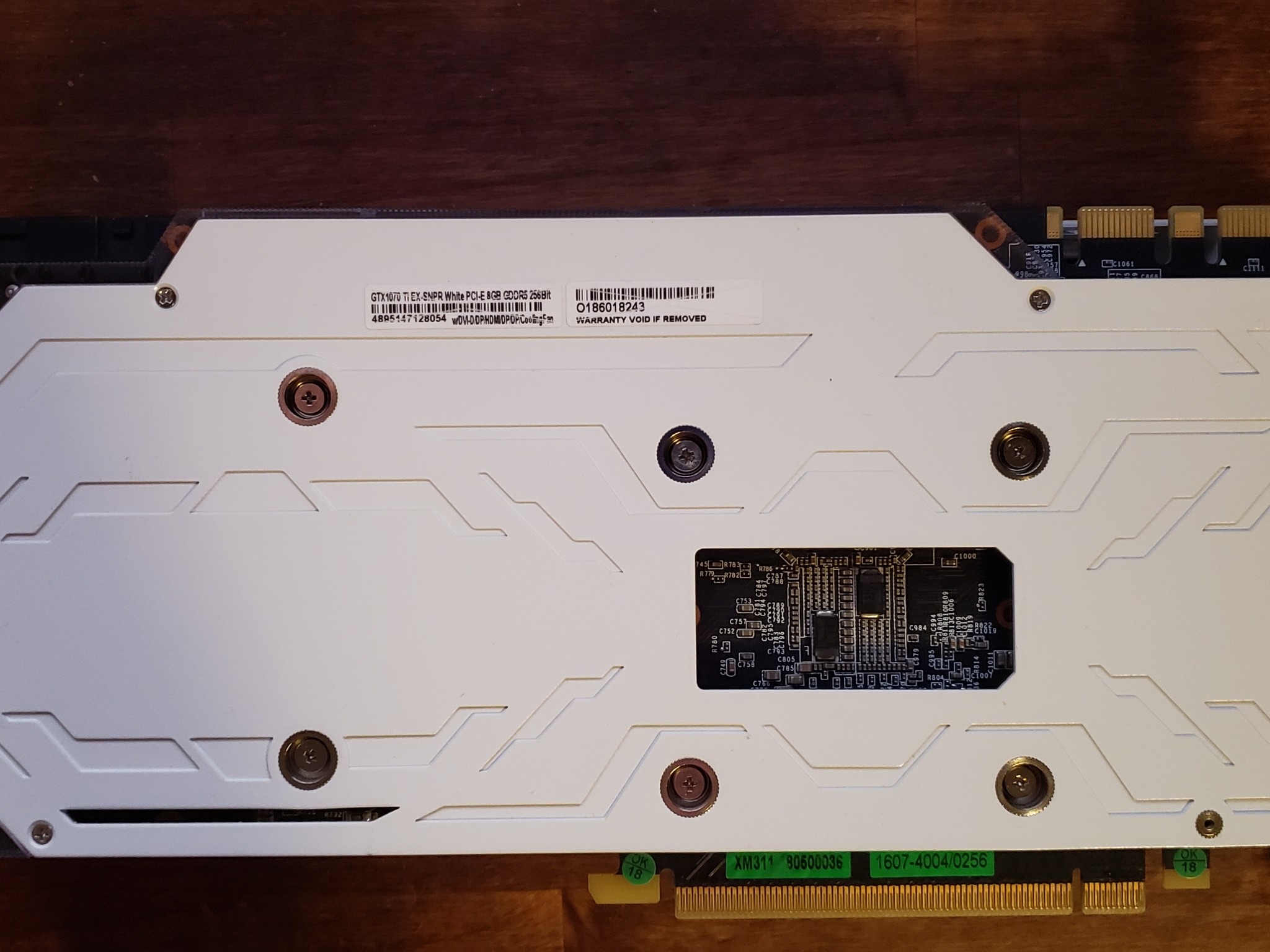 GALAX GTX 1070 Ti EX-SNPR White graphics card