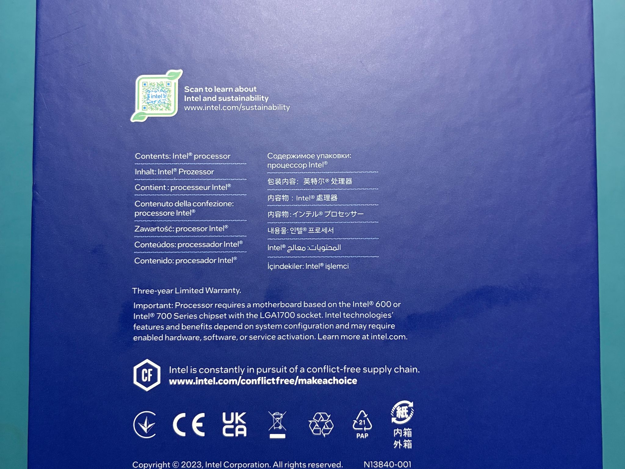 Intel Core i9-14900K 14th Gen Desktop Processor (CPU)