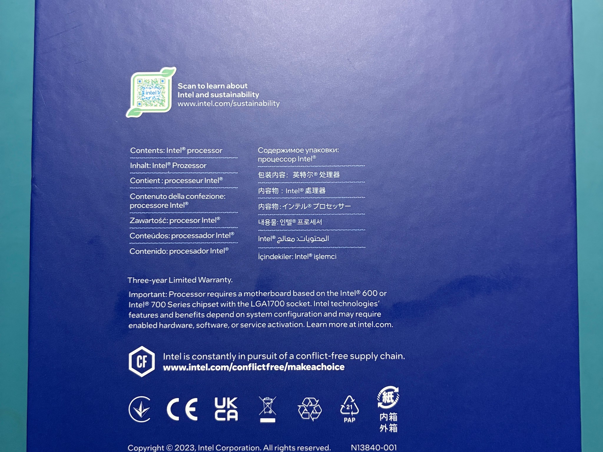 Intel Core i9-14900K 14th Gen Desktop Processor (CPU)