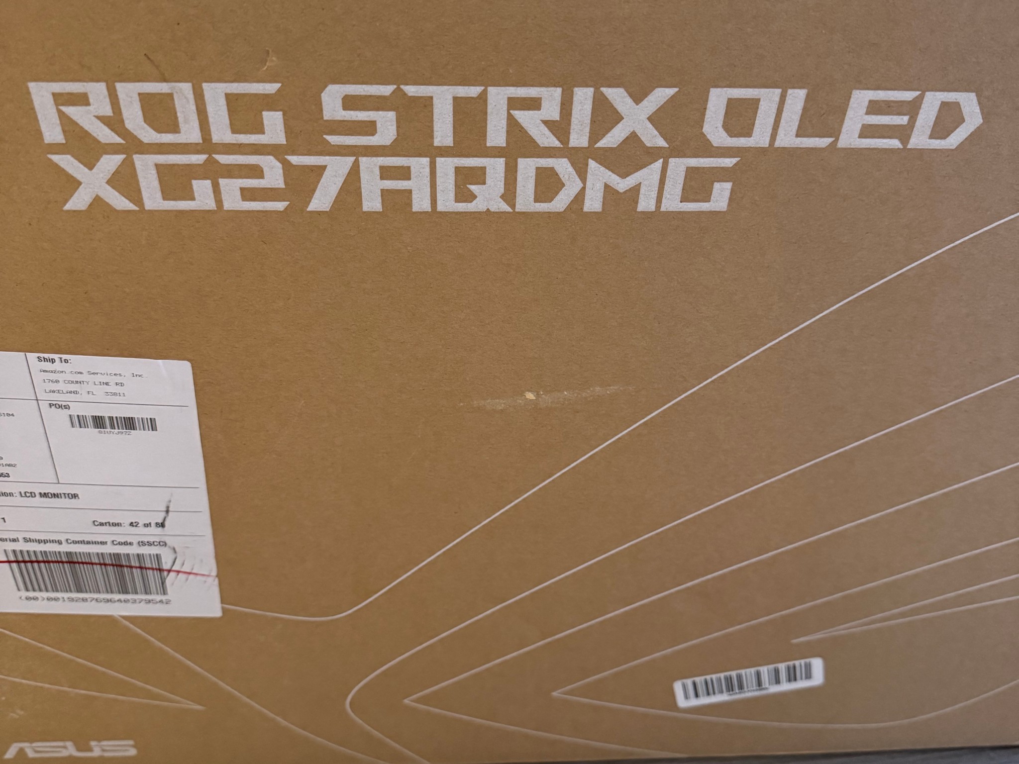 NEW in Box! ASUS ROG Strix OLED 26.5" 1440p HDR 240 Hz Gaming Monitor