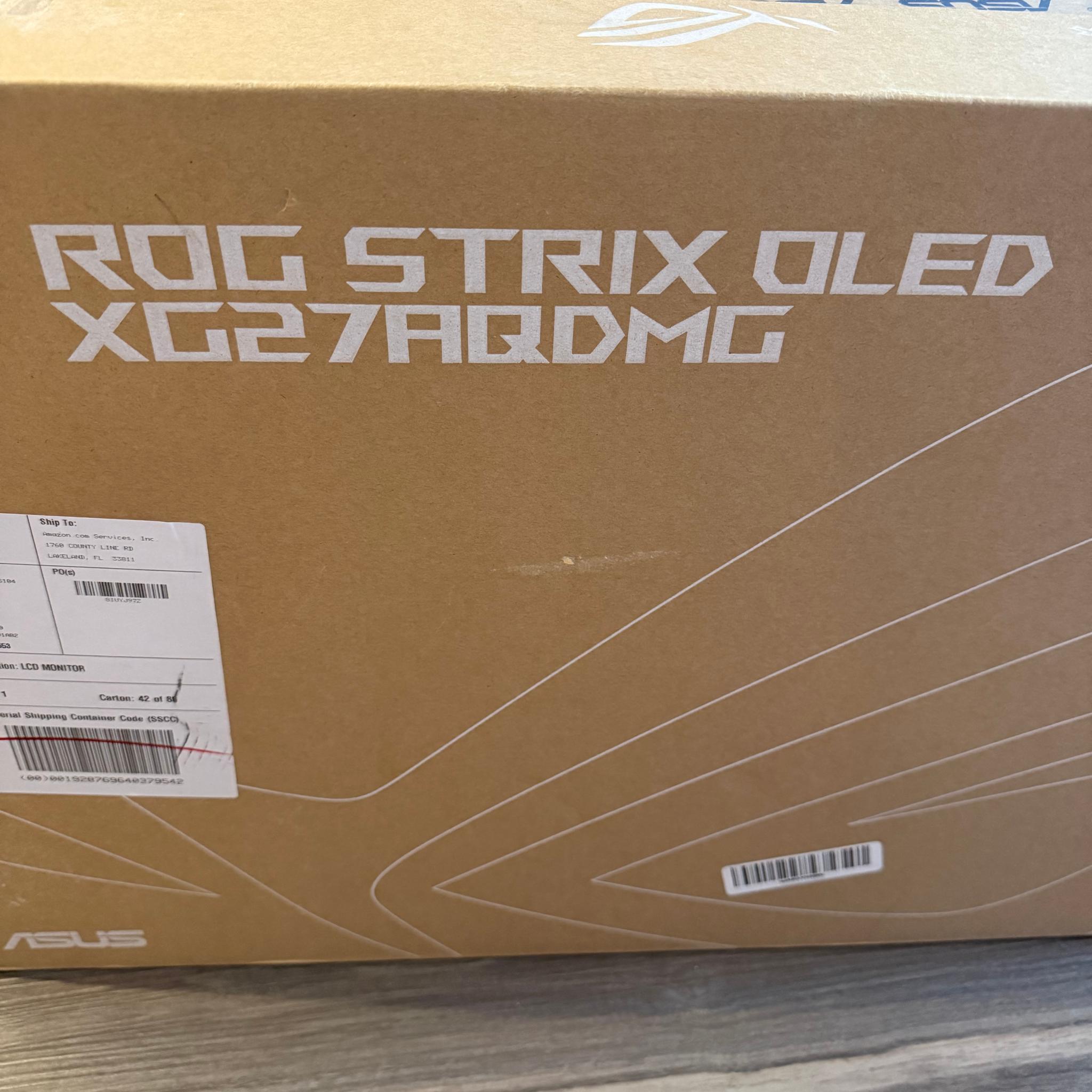 NEW in Box! ASUS ROG Strix OLED 26.5" 1440p HDR 240 Hz Gaming Monitor