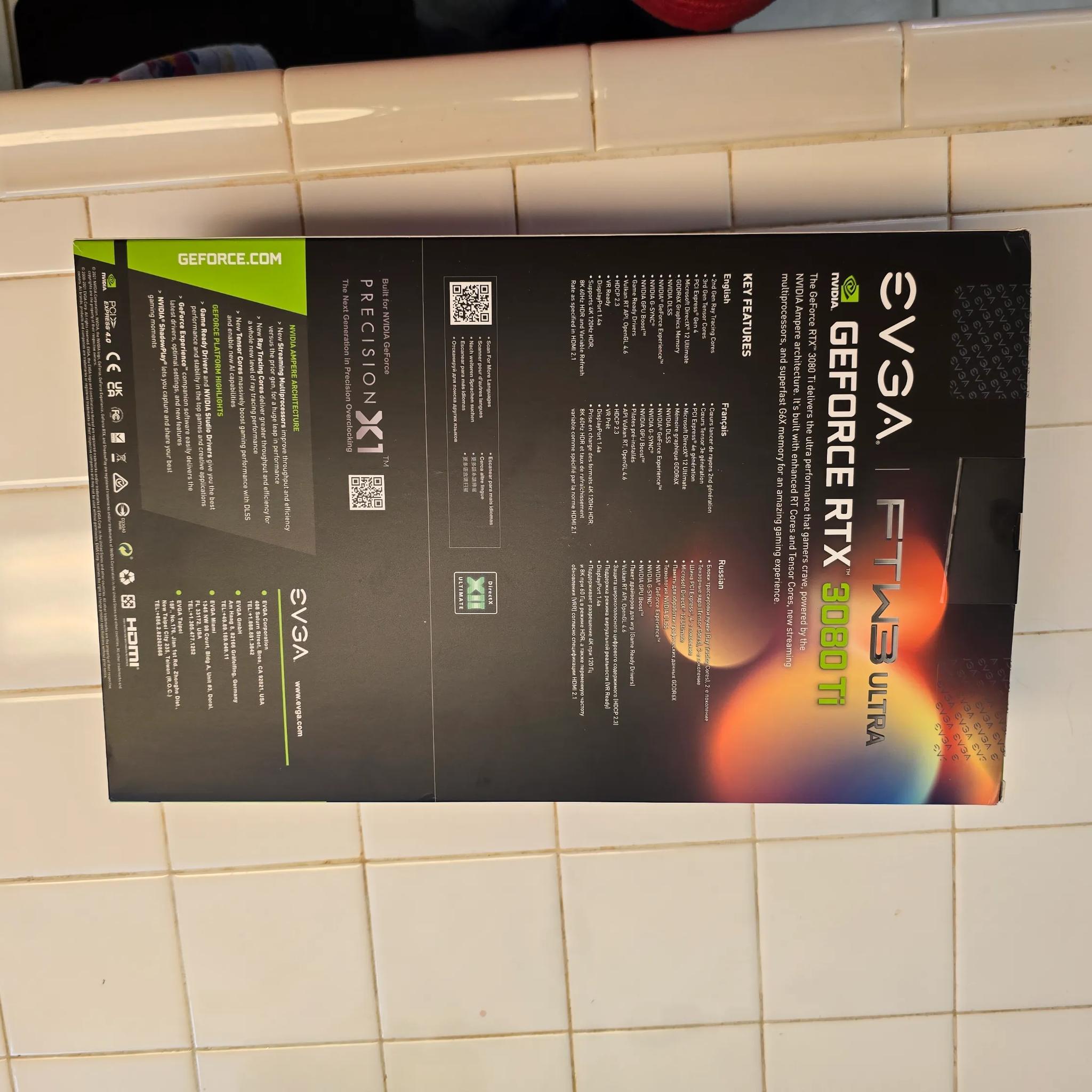 EVGA 3080 ti FTW3 Gaming Ultra