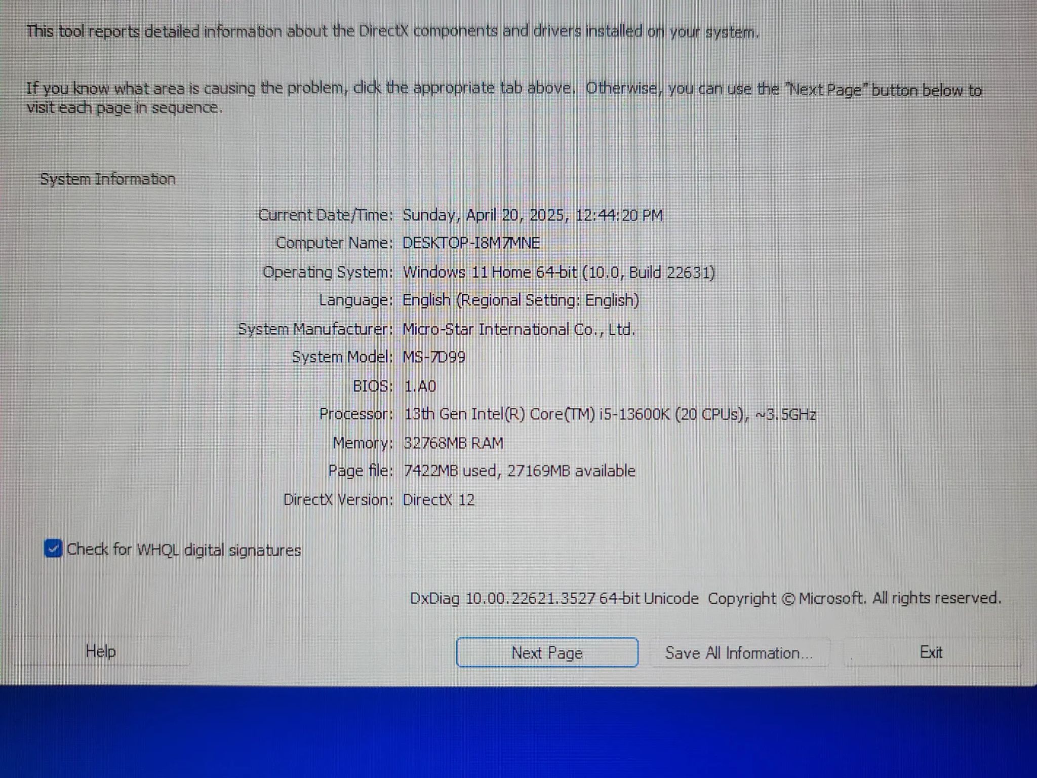 Custom built pc in excellent condition