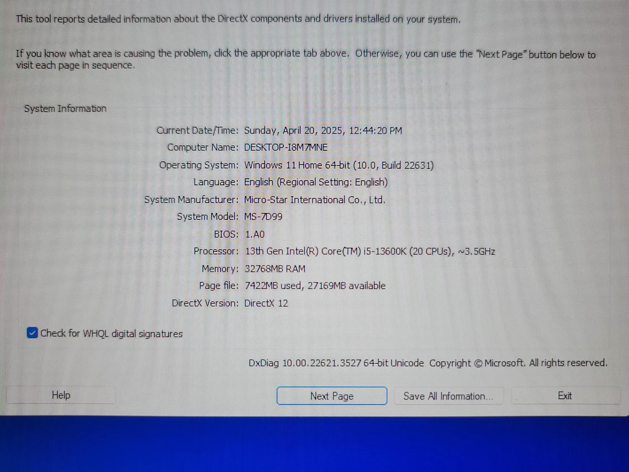 Custom built pc in excellent condition