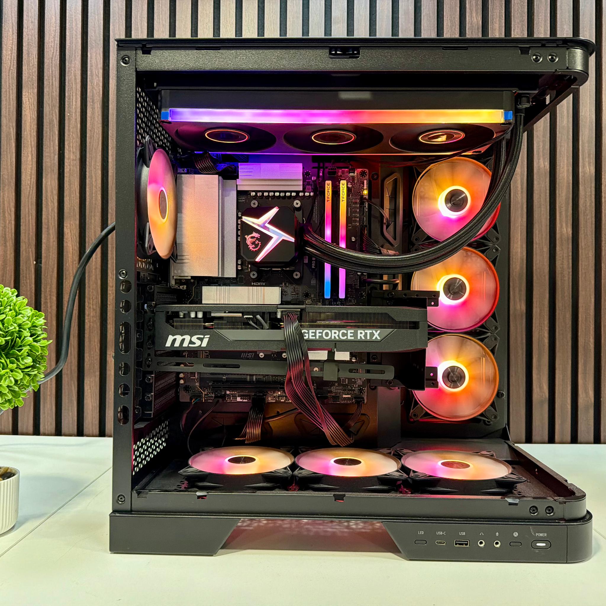 MSI Vision ZS 9NVV-1275US RTX 5080 | Ryzen 9800X3D | 64GB DDR5 | 2TB M.2 | 850 Watt Gold PSU | AIO