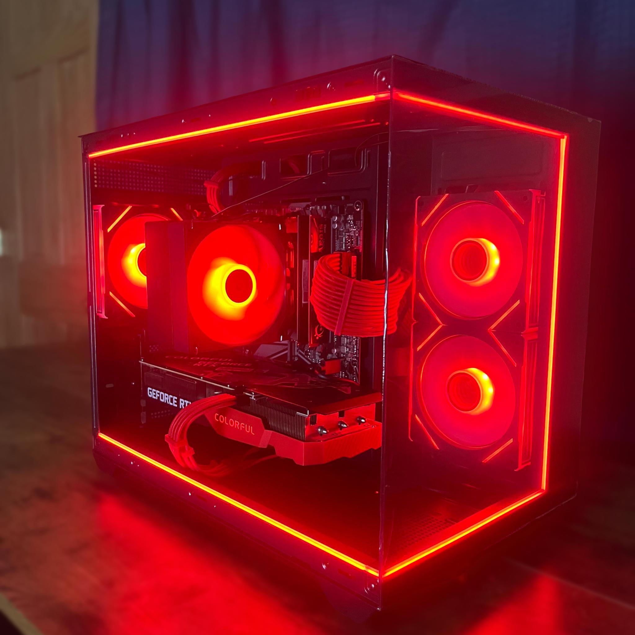 🖤❤️Crimson Forest Gaming PC❤️🖤RTX 3060TI🖤❤️Ryzen 5 5500❤️🖤32GB DDR4🖤❤️1TB NVME SSD❤️🖤