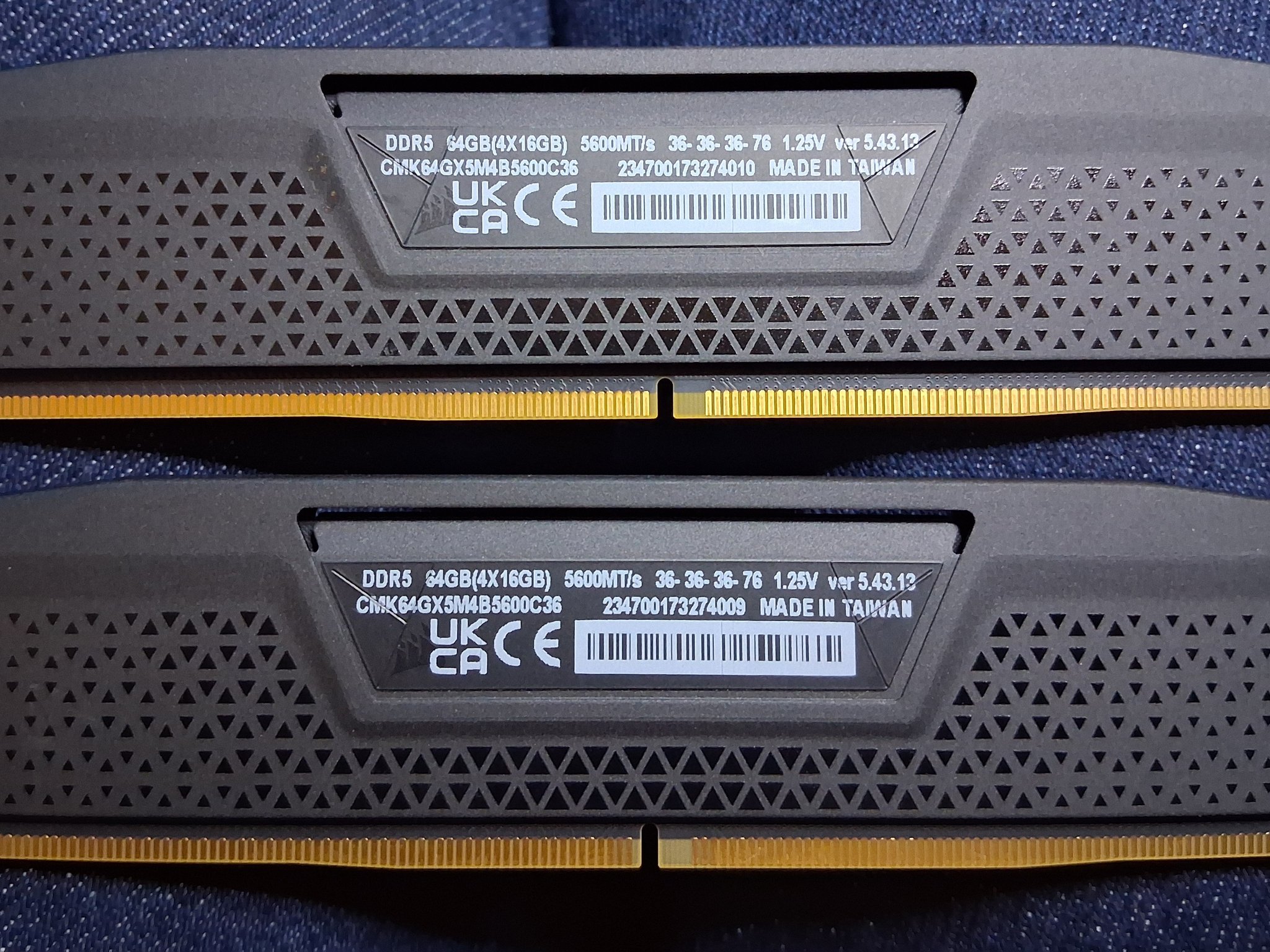 Corsair Vengeance  32GB Kit DDR5 5600 MT/s  CL36
