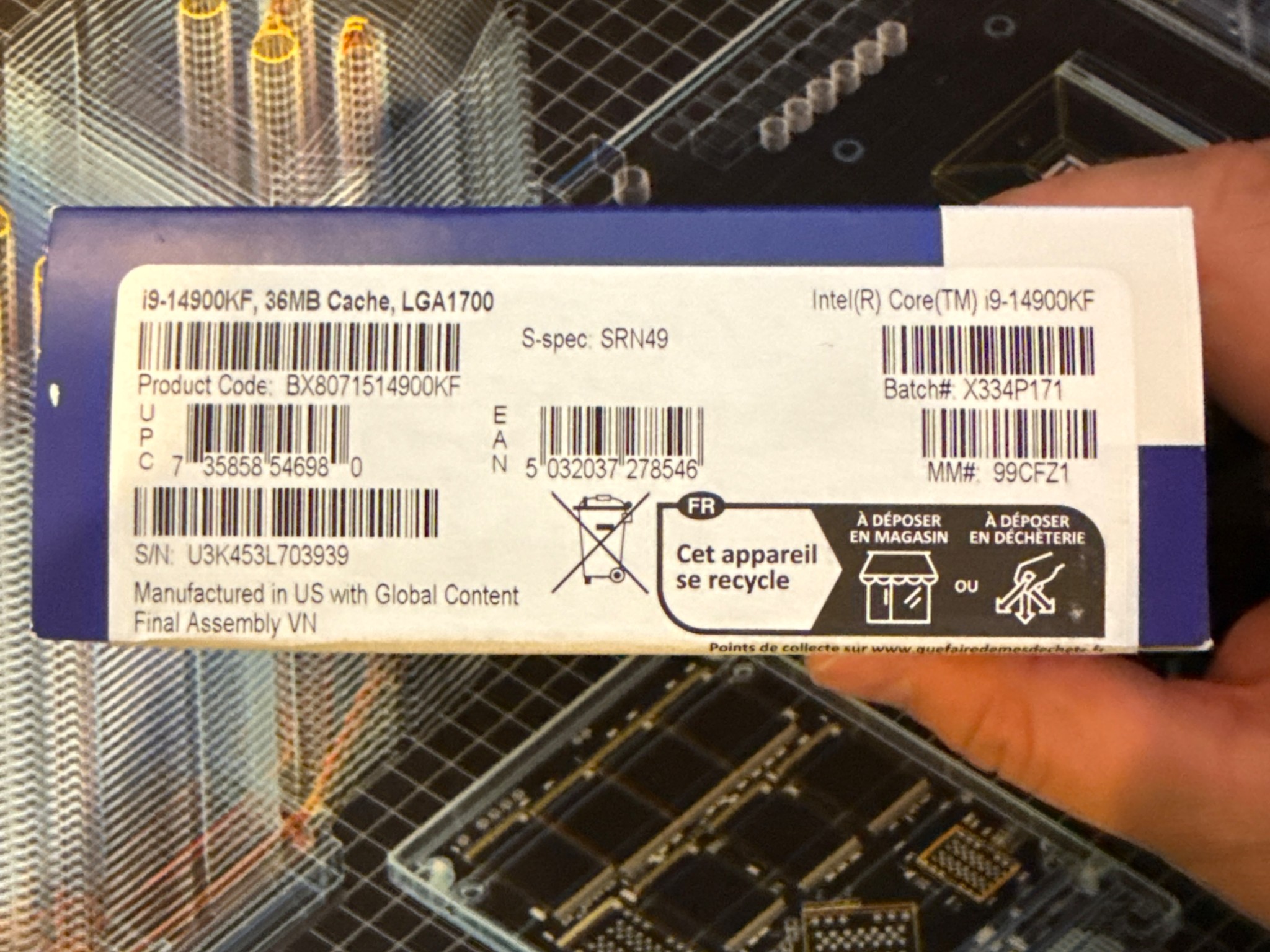 New, Unopened i9-14900kf