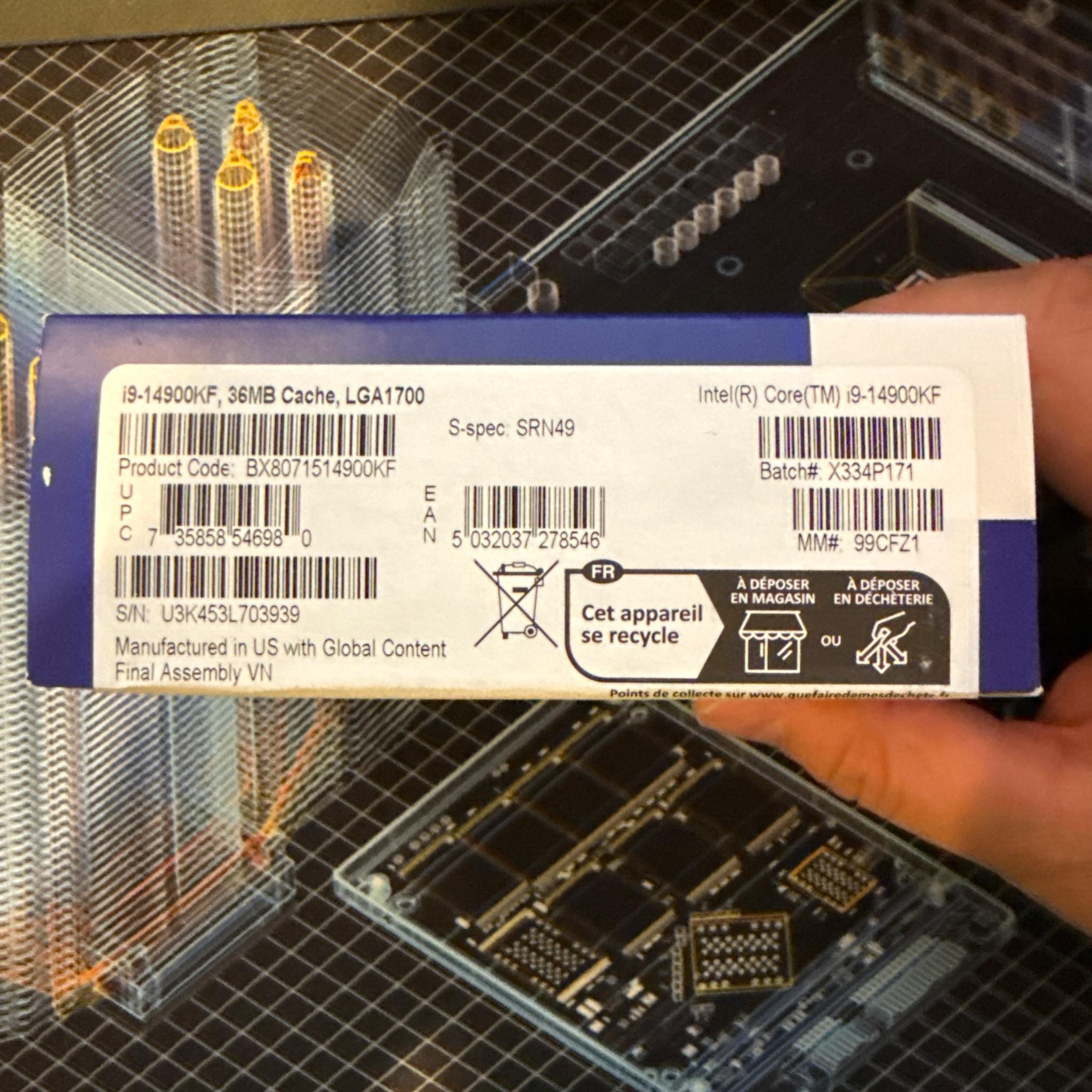 New, Unopened i9-14900kf