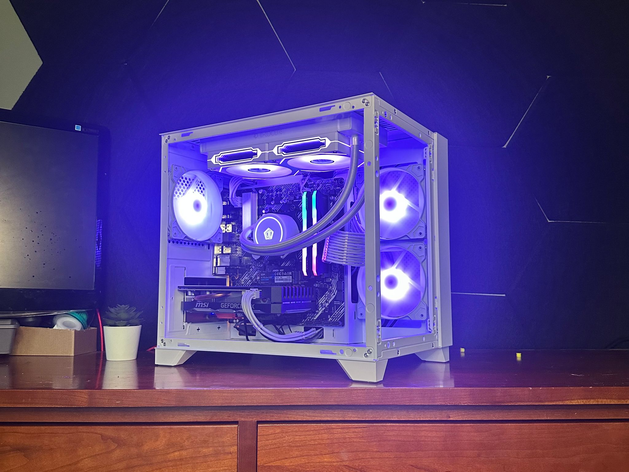 White RTX Gaming PC with AIO