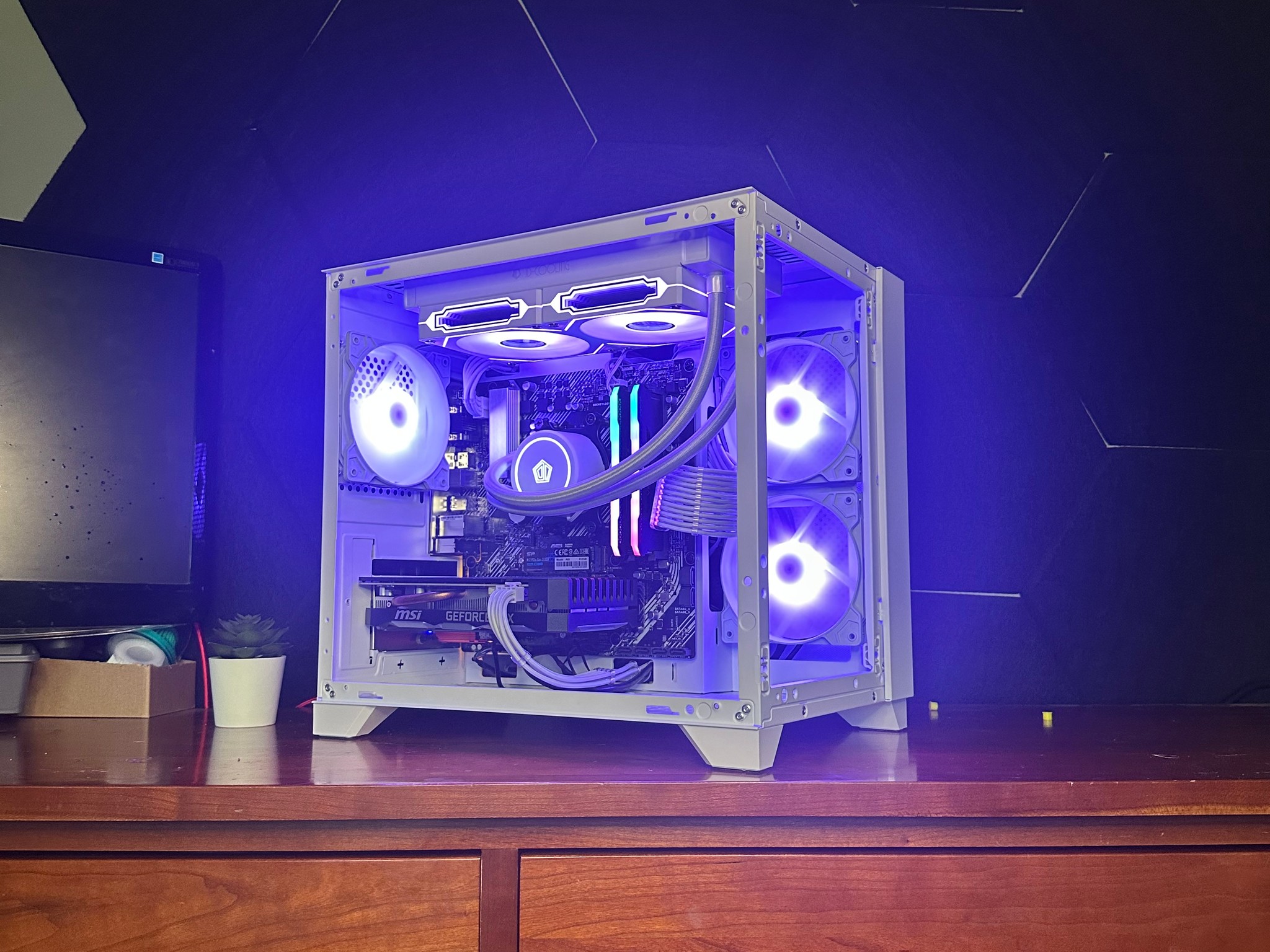 White RTX Gaming PC with AIO