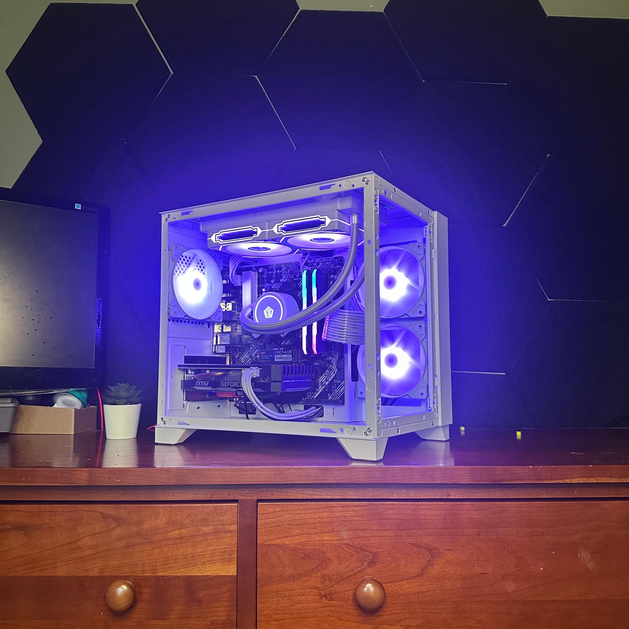 White RTX Gaming PC with AIO