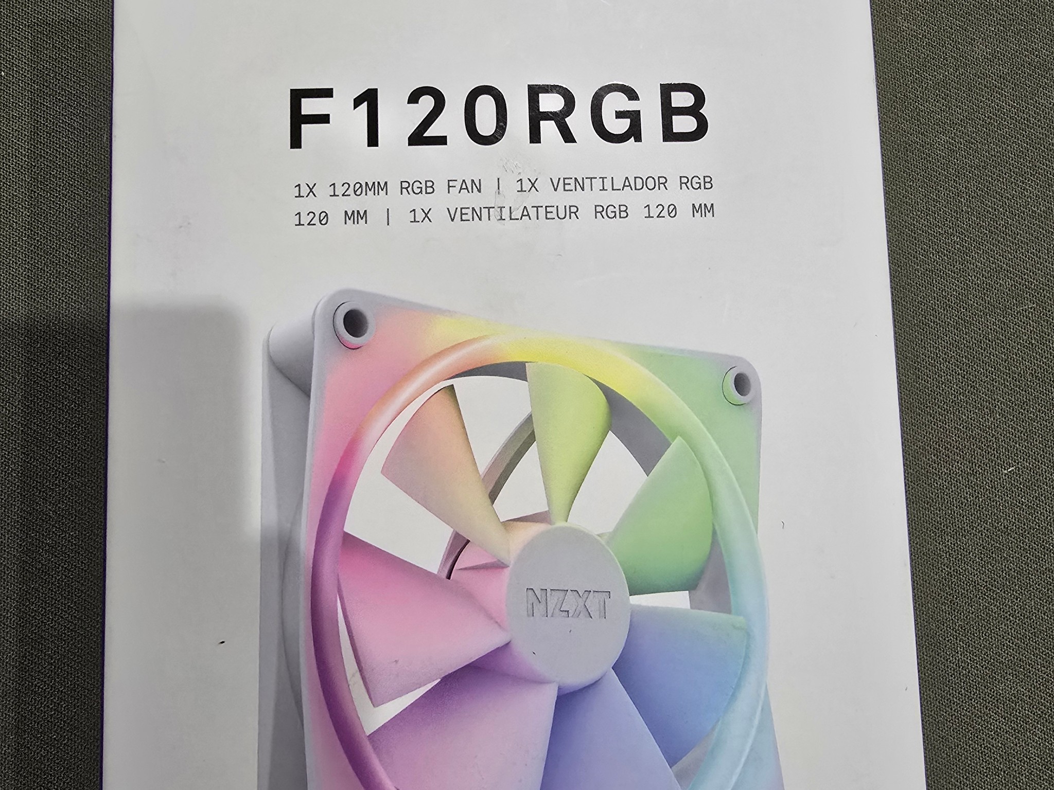 NZXT F120 120mm RGB PWM Fan (White) F120RGB