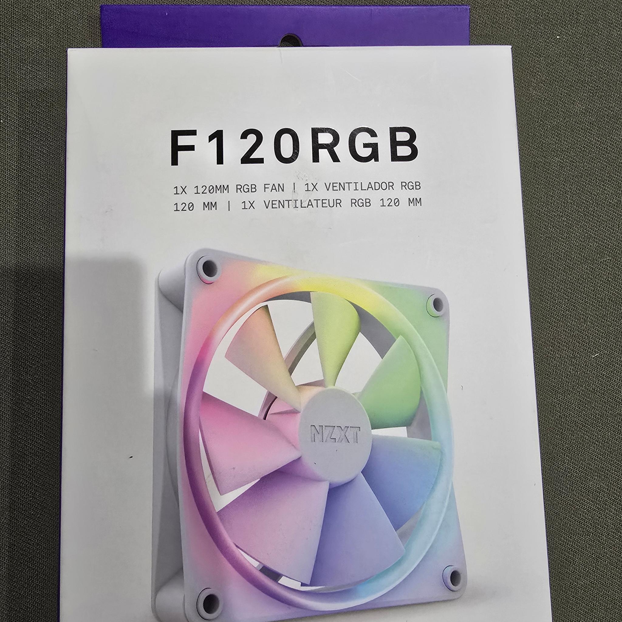NZXT F120 120mm RGB PWM Fan (White) F120RGB