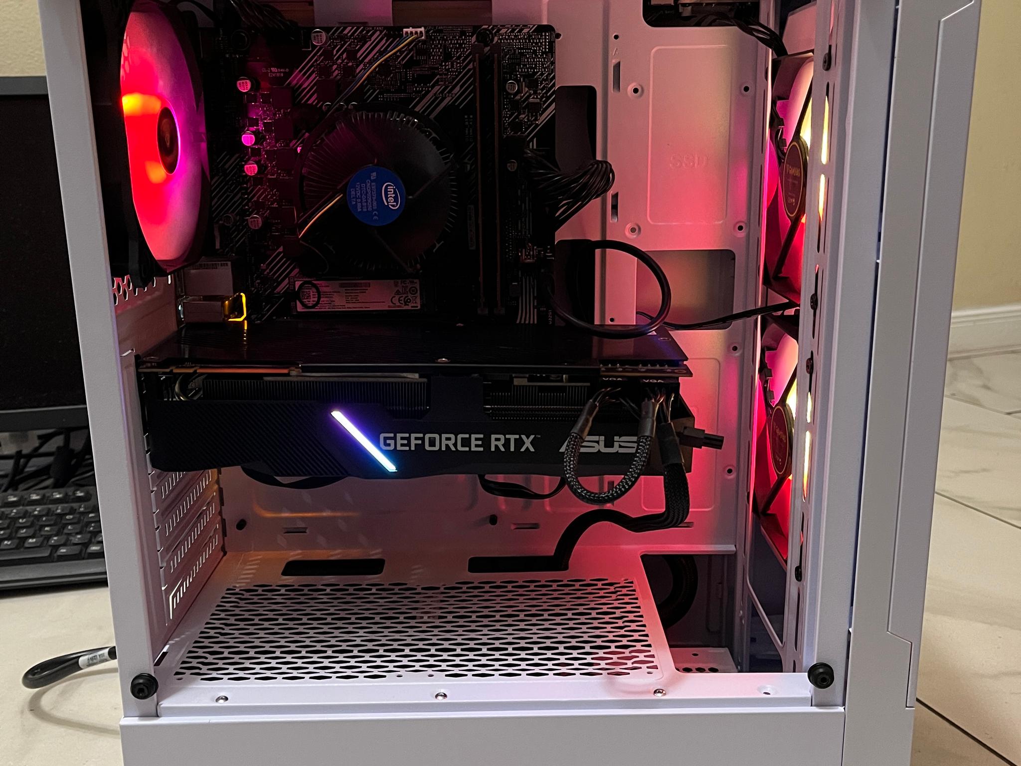 🟠🔥NVIDIA RTX 2080, Intel i5-10400, 16GB RAM, 870 GB Storage, High Performance RGB Gaming PC 🖥️