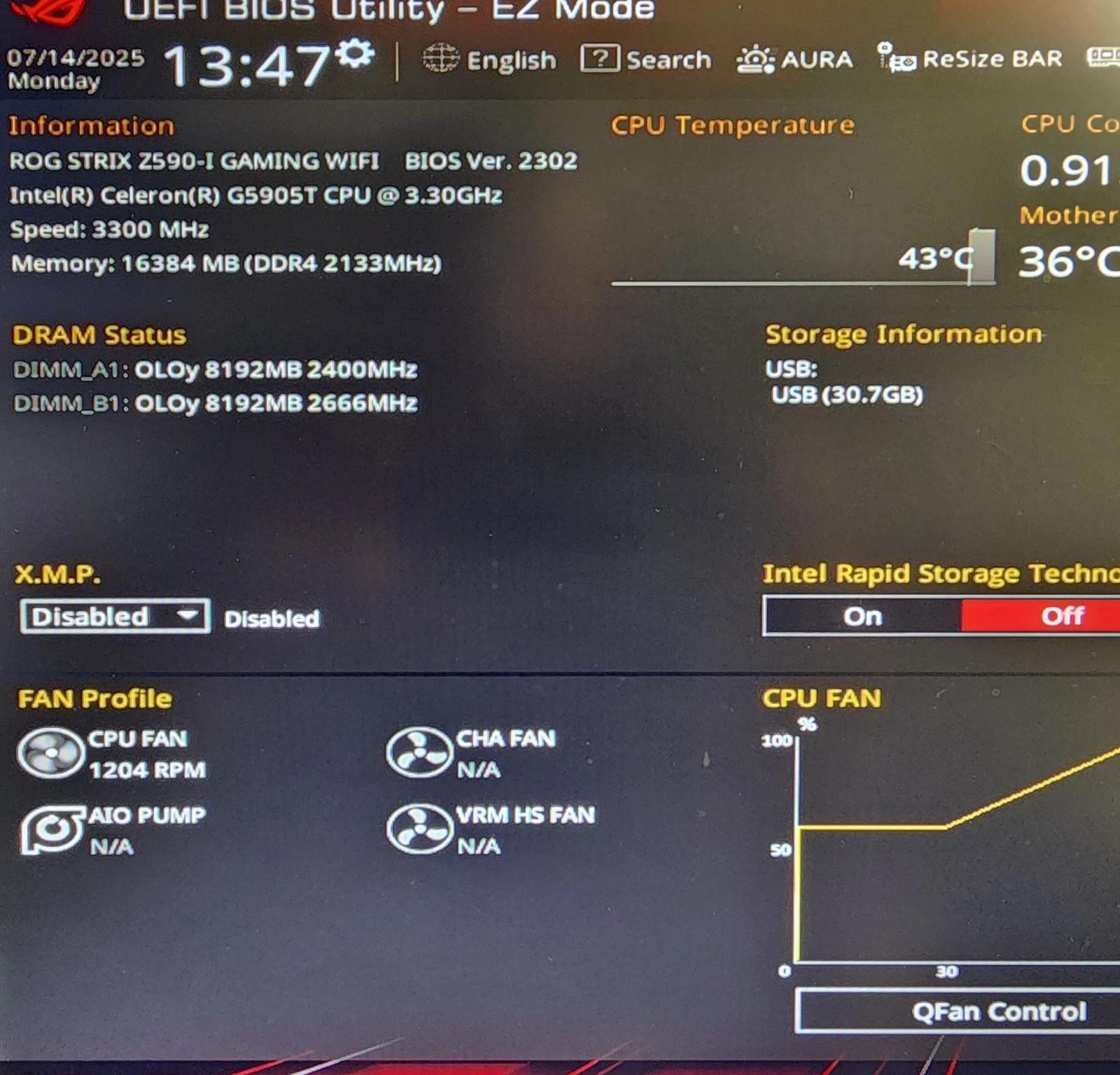 UPDATED BIOS ASUS ROG STRIX Z590-I GAMING WIFI 6E LGA1200 DDR4 M-ITX MOTHERBOARD